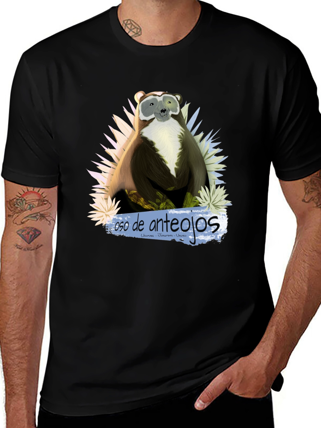 Variant 23 of Spectacled Bear Graphic Tee - Oso de Anteojos T-Shirt
