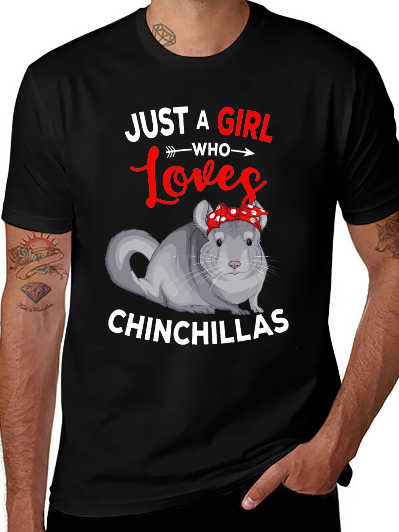 Variant 16 of Chinchilla Lover Graphic T-Shirt