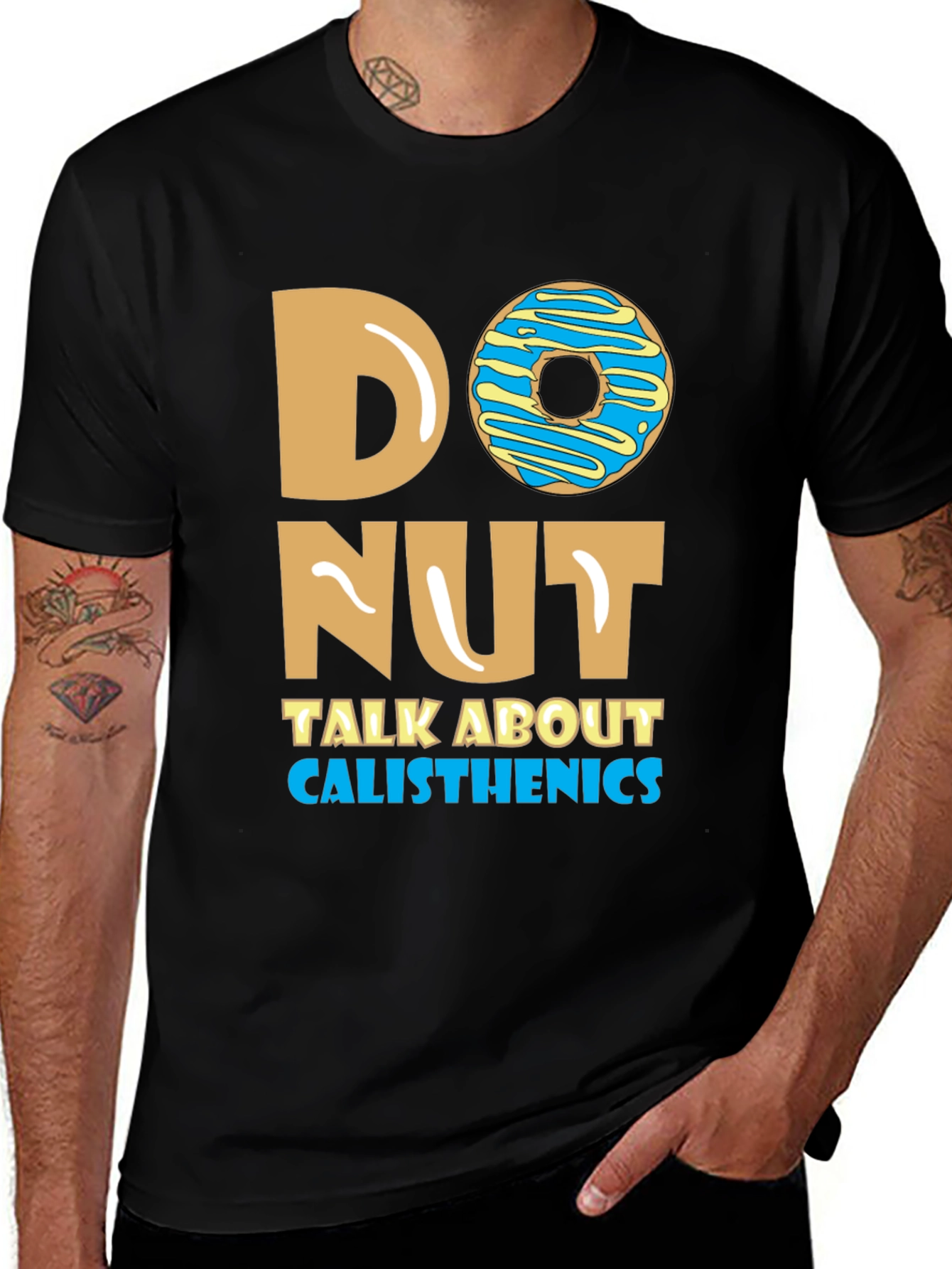 Variant 25 of Donut Talk About Calisthenics T-Shirt