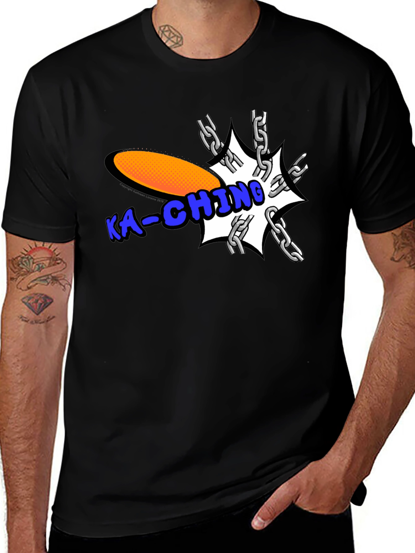 Variant 9 of Ka-Ching Graphic T-Shirt - Funny Money Tee