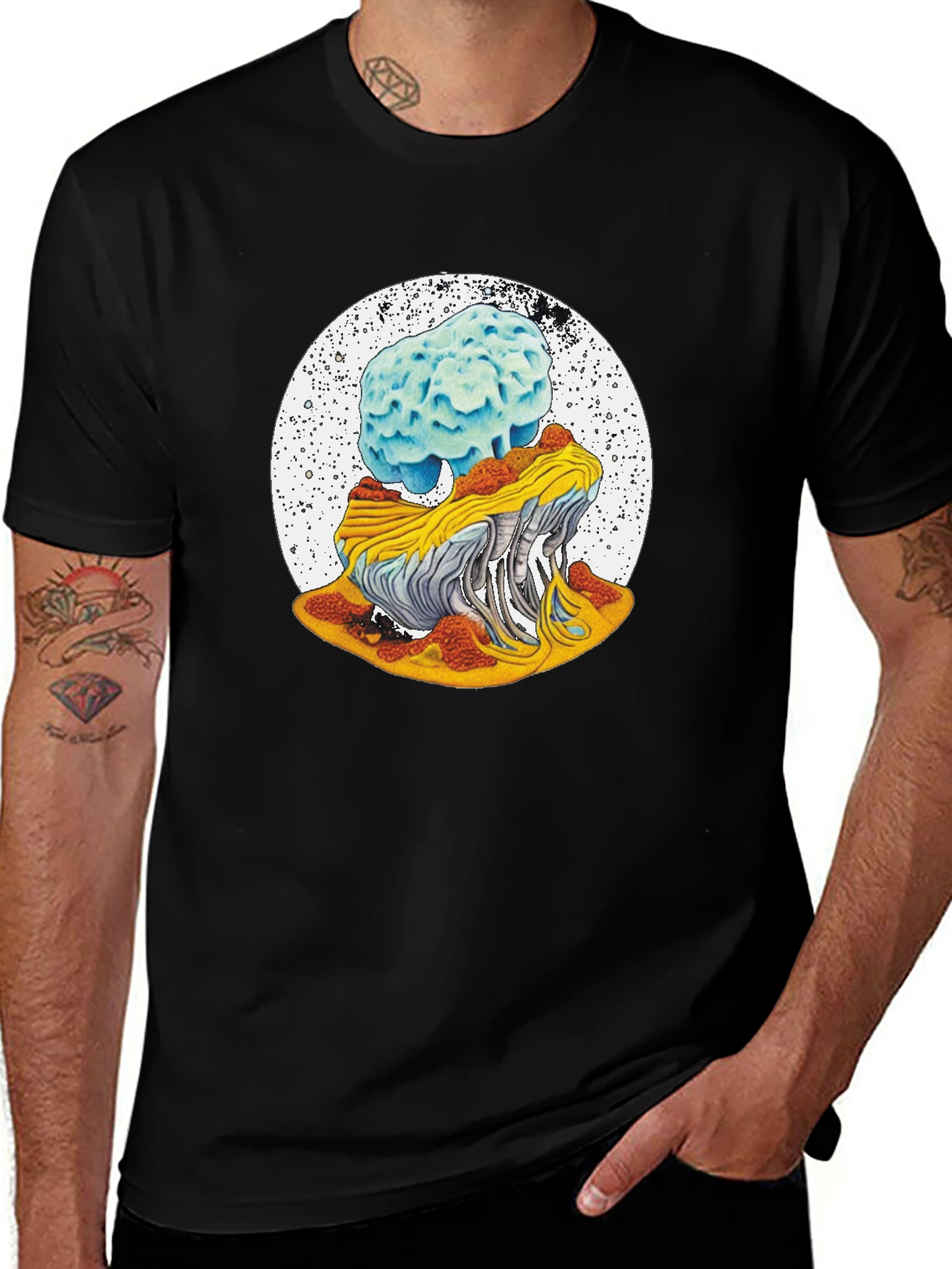 Variant 10 of Surreal Brain Mushroom Graphic Tee