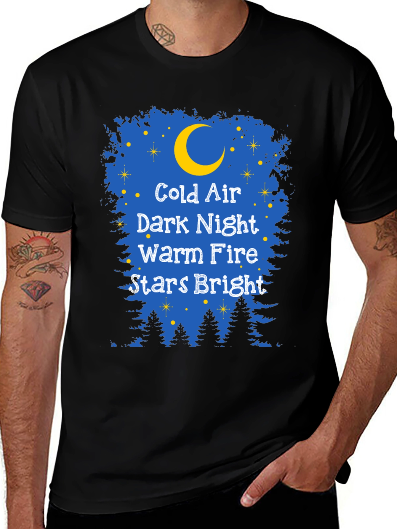 Variant 16 of Cold Air Dark Night Graphic Tee