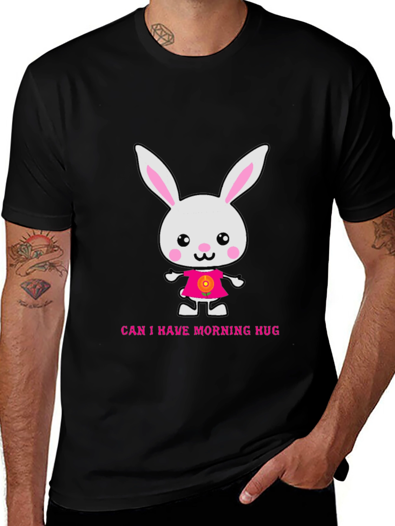 Variant 23 of Cute Bunny Morning Hug T-Shirt