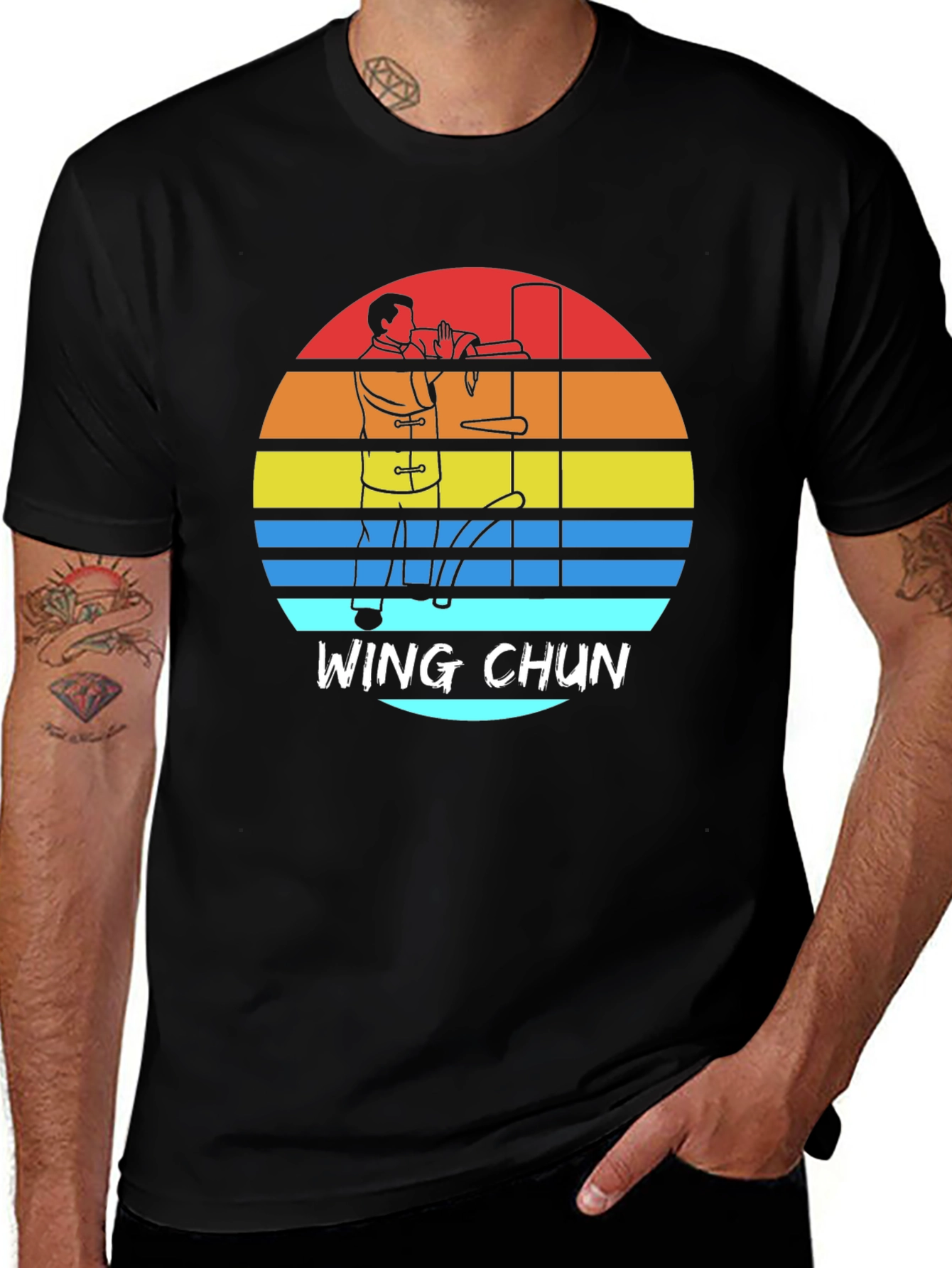 Wing Chun Sunset T-Shirt - Martial Arts Inspired Tee
