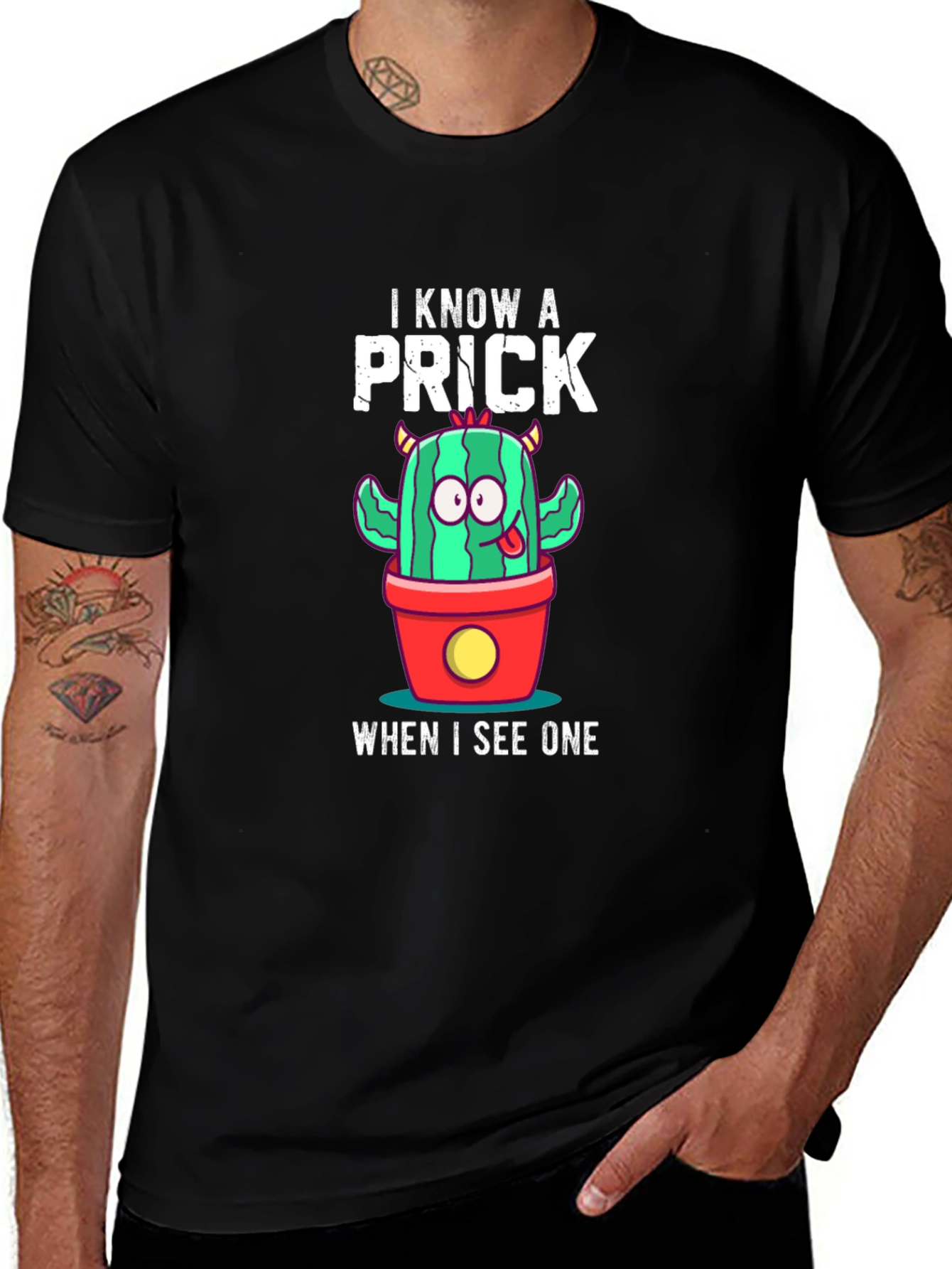Variant 2 of I Know A Prick Cactus Graphic T-Shirt