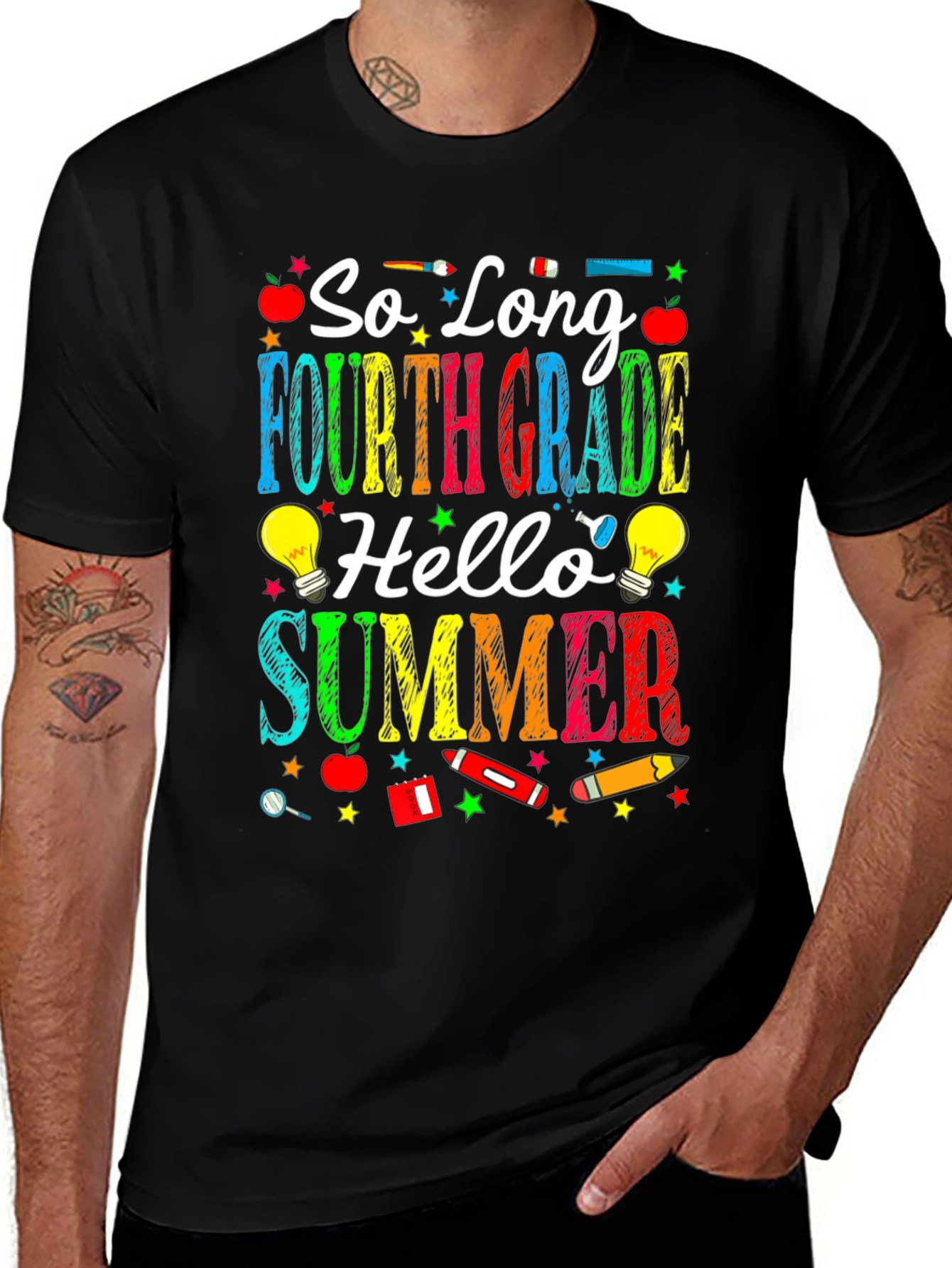 Variant 7 of So Long Fourth Grade Hello Summer T-Shirt
