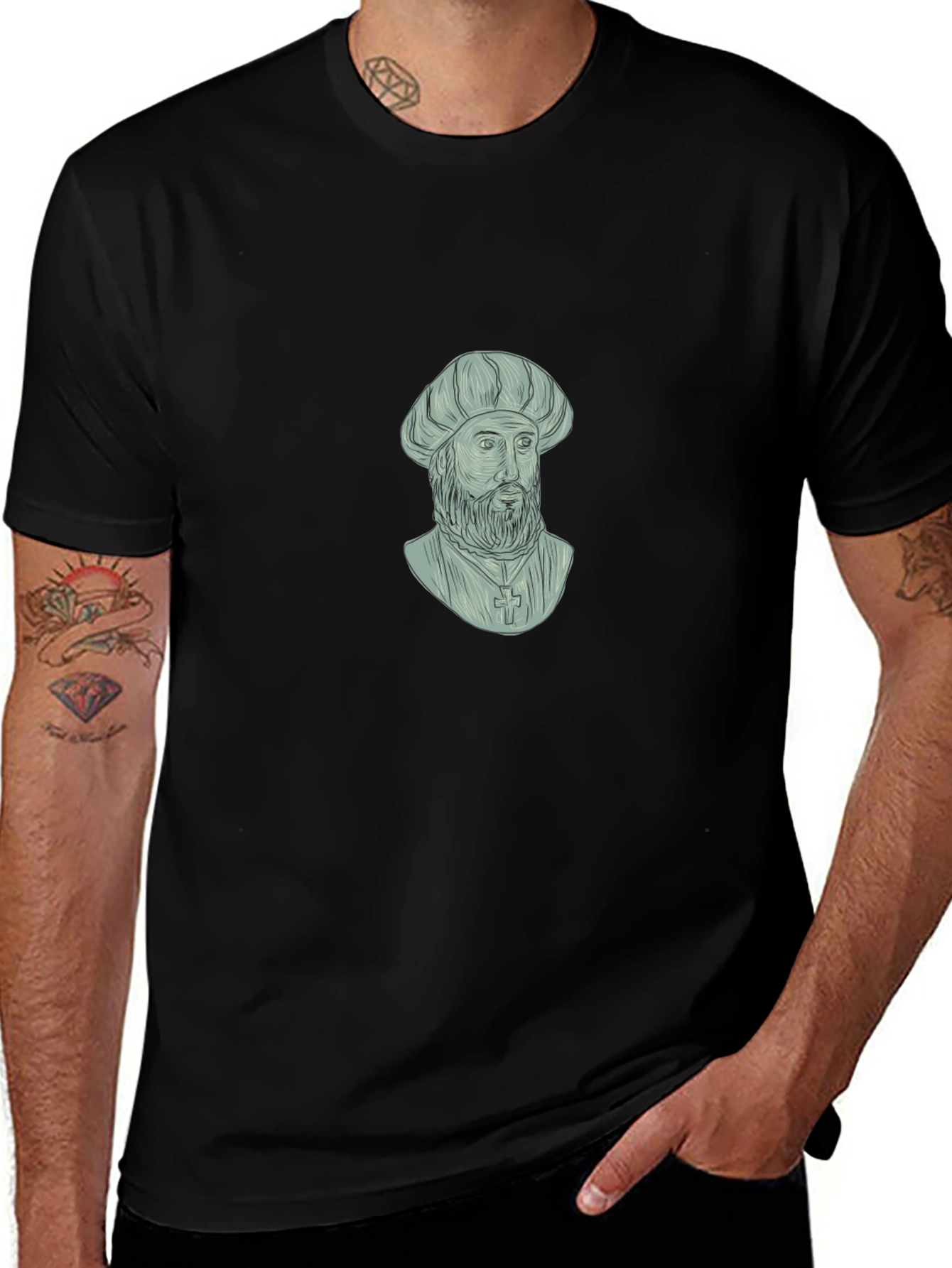 Variant 6 of Renaissance Portrait Tee - Classic Style