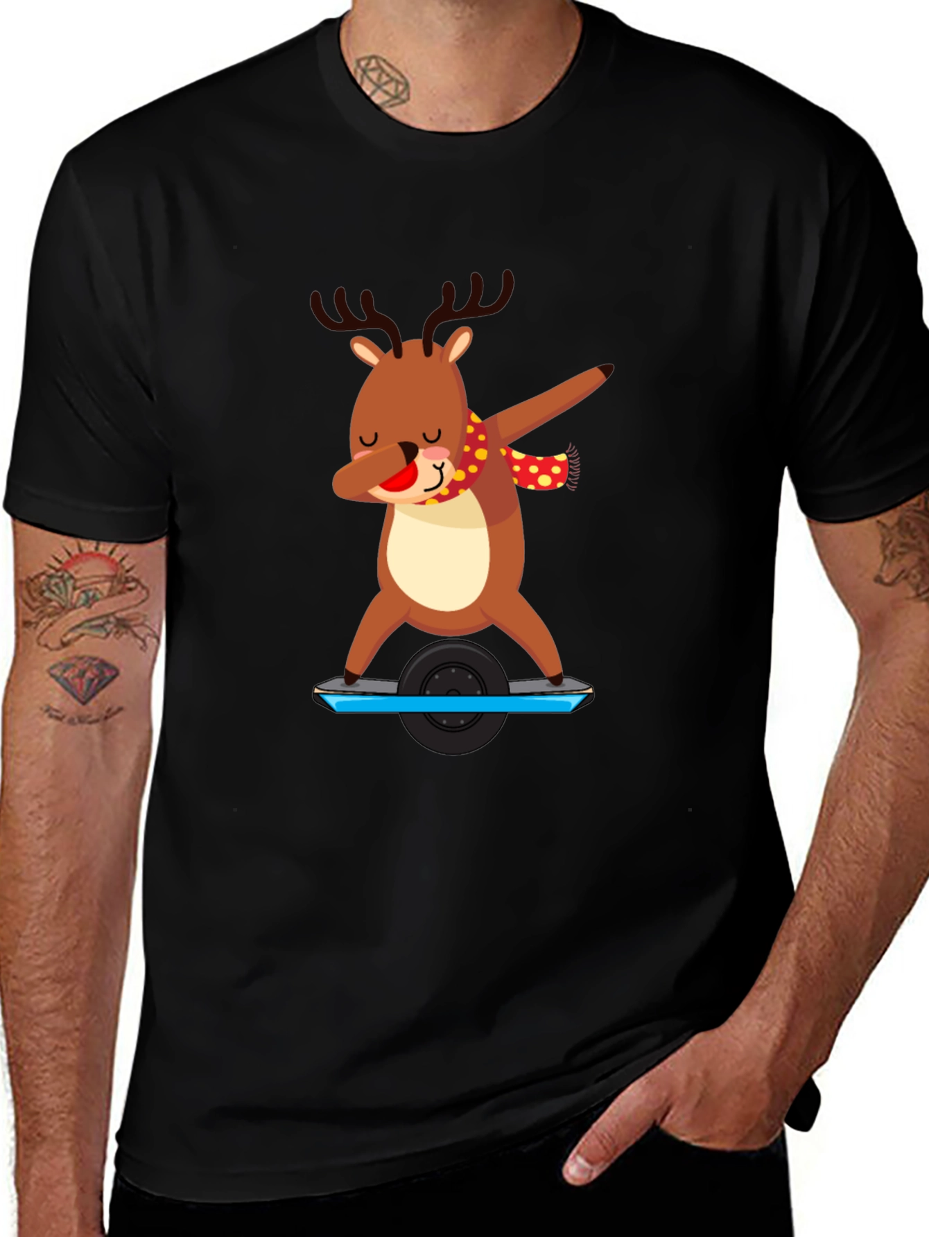 Variant 28 of Dabbing Reindeer T-Shirt