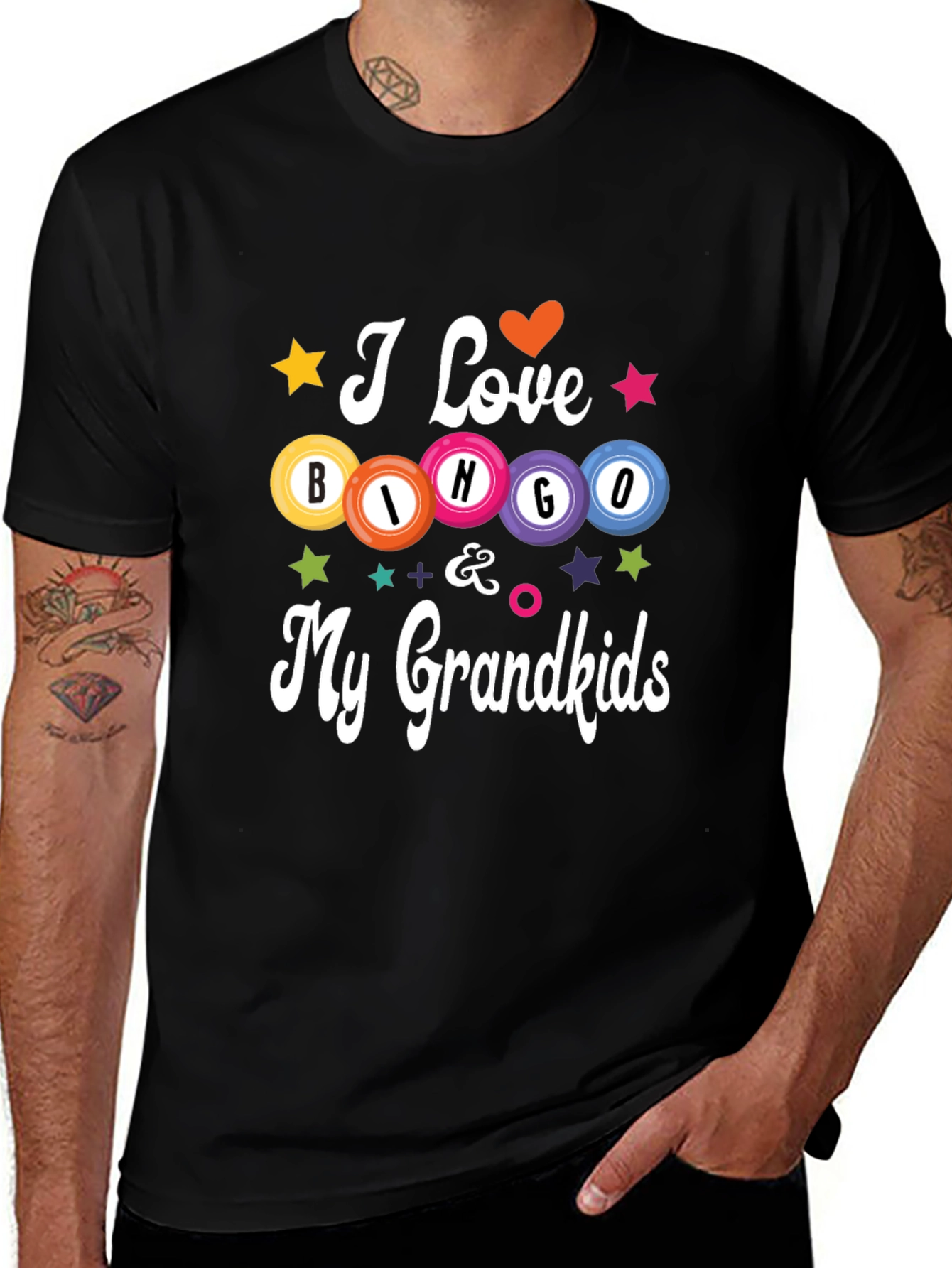 Variant 27 of I Love Bingo & My Grandkids T-Shirt