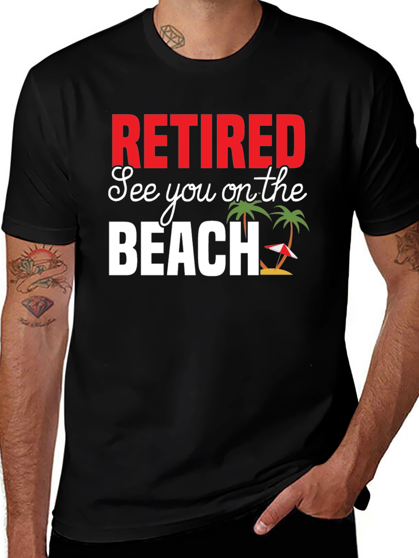 Variant 20 of Retired Beach T-Shirt