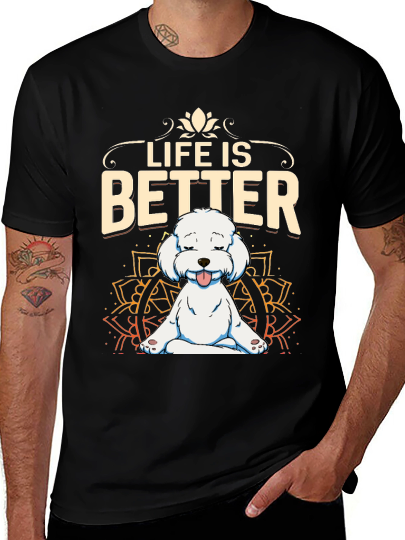 Variant 26 of Life is Better with a Dog T-Shirt