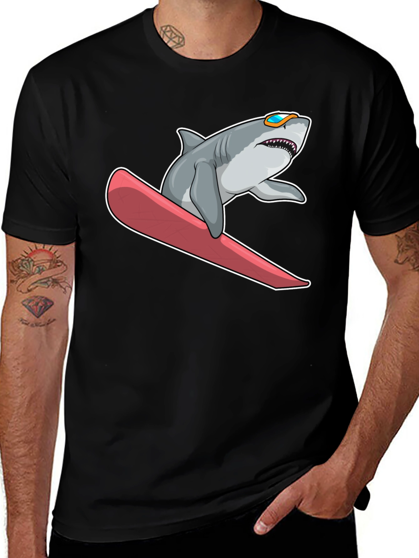 Variant 30 of Shark Snowboarding Graphic Tee
