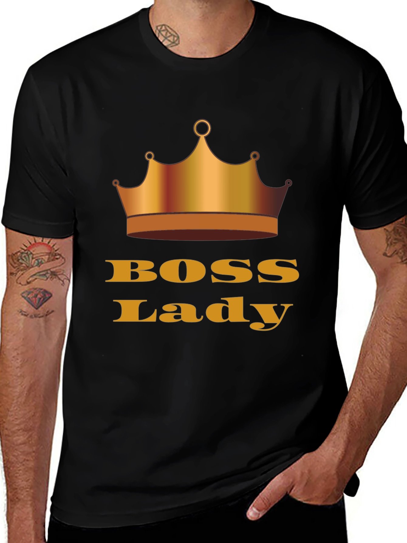 Variant 22 of Boss Lady Graphic Tee - Black Unisex T-Shirt