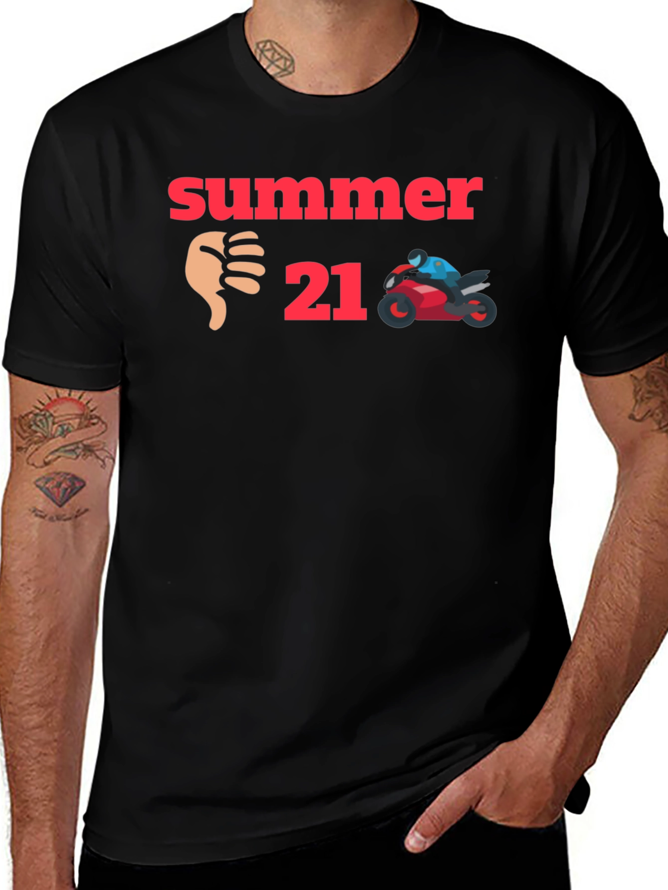 Variant 10 of Summer 21 Graphic Tee - Black