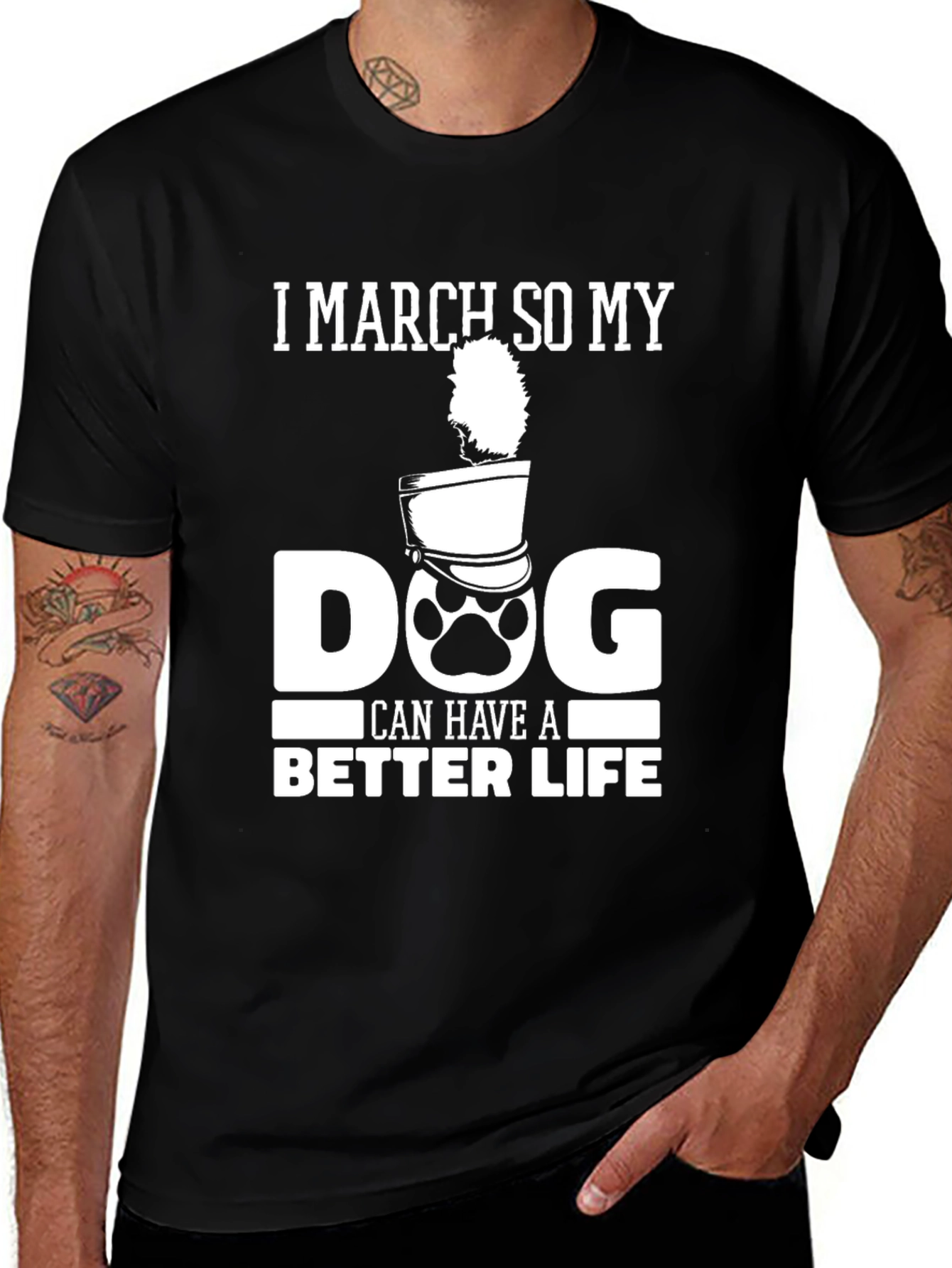 Variant 18 of I March So My Dog Can Have a Better Life T-Shirt