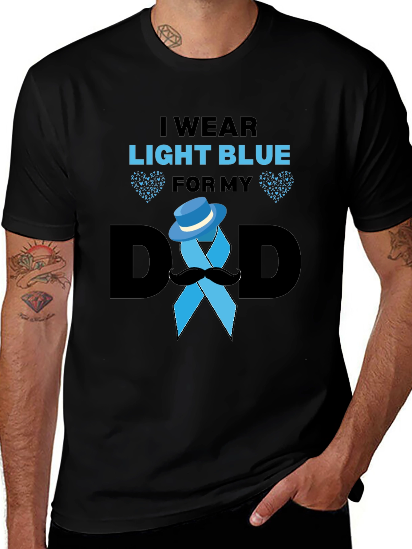 Variant 18 of Light Blue Dad Awareness T-Shirt