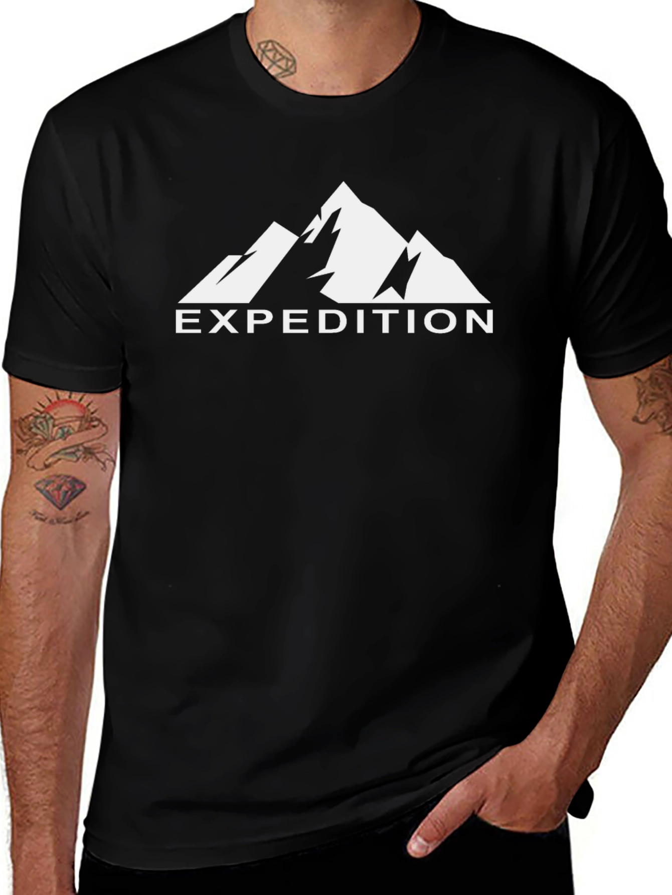 Expedition Mountain Graphic Tee - Black