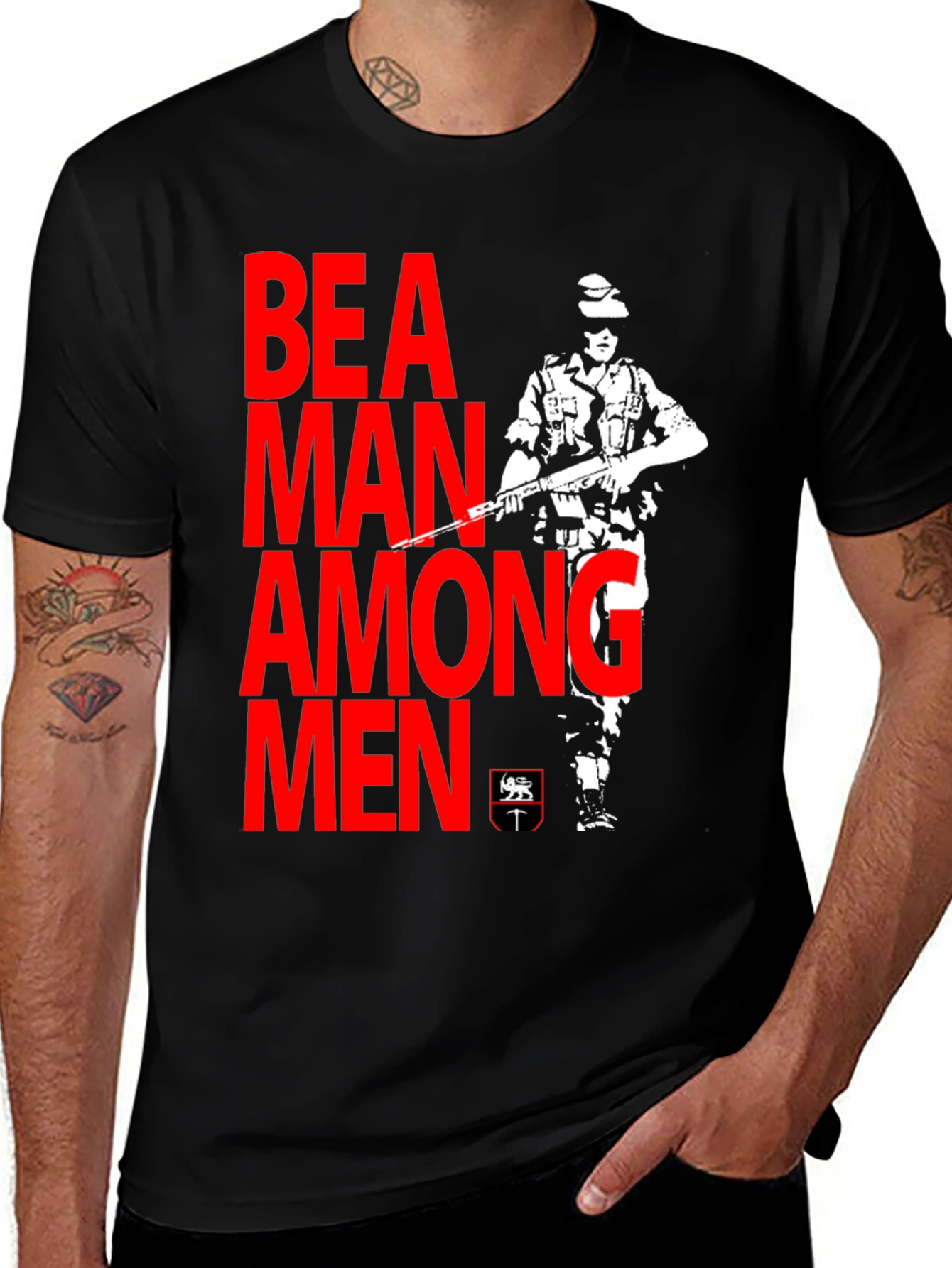 Variant 11 of Be A Man Among Men Graphic T-Shirt