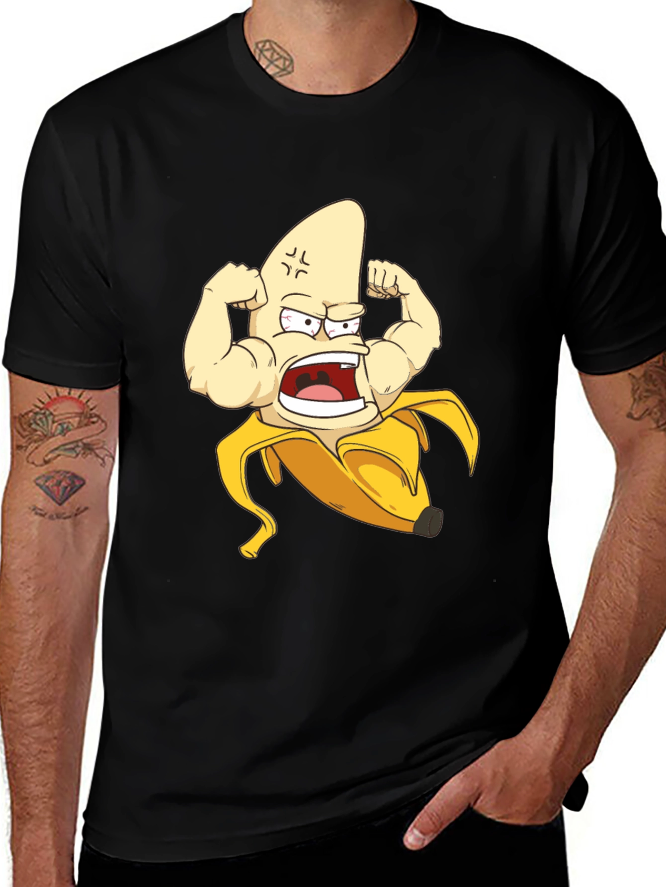 Variant 8 of Muscle Banana Black T-Shirt