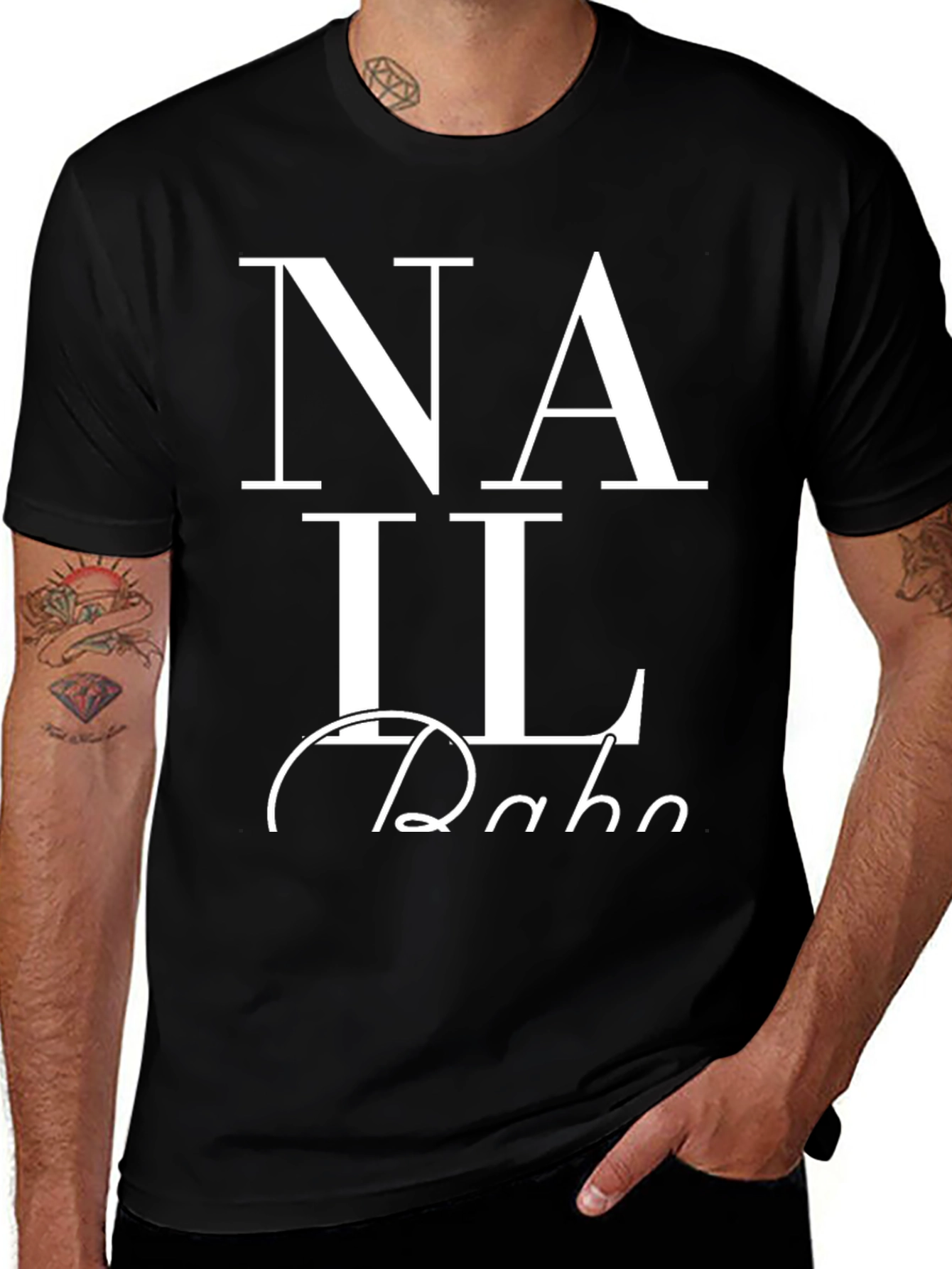 Variant 29 of Nail Babe Black T-Shirt