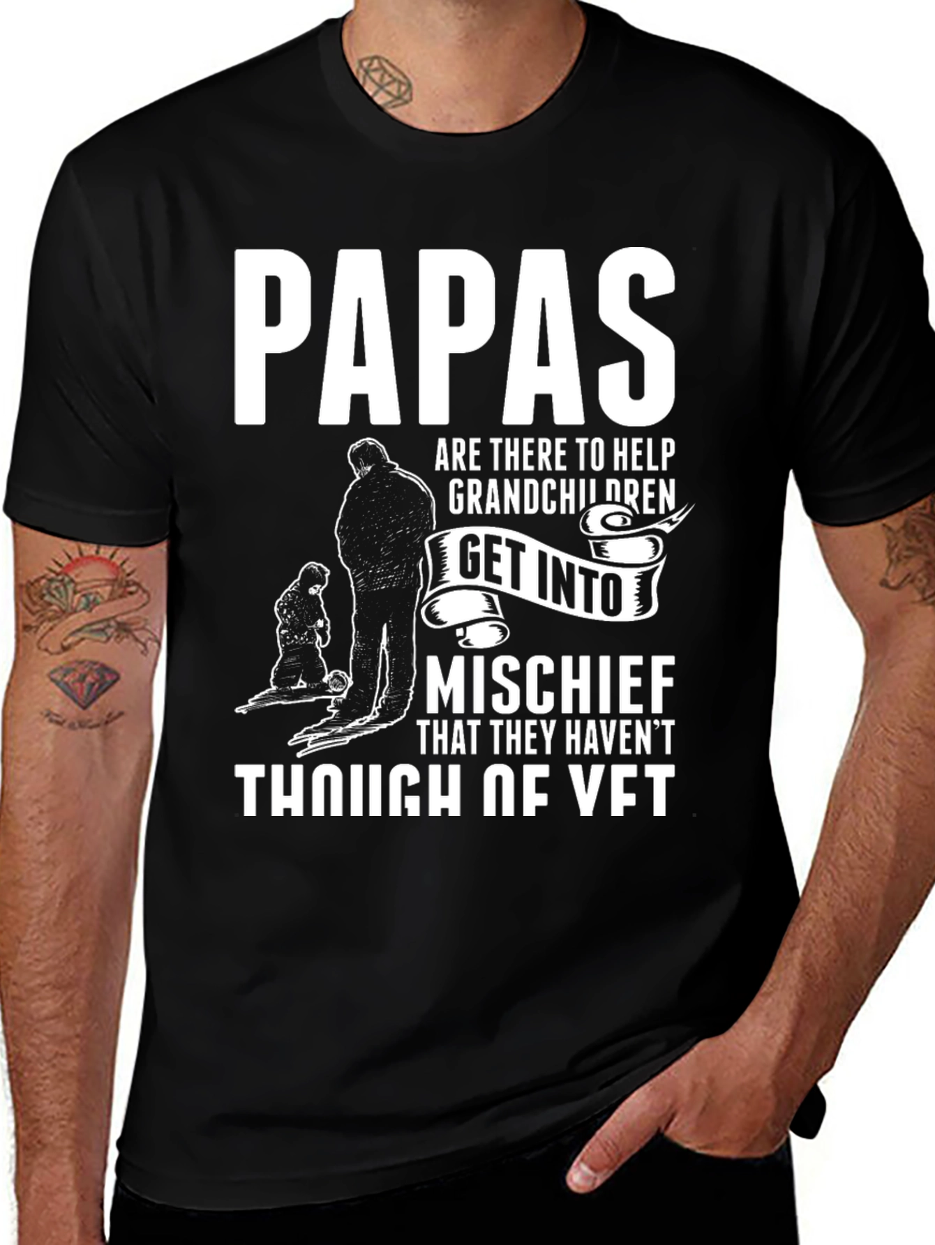 Papas Mischief Grandchildren T-Shirt