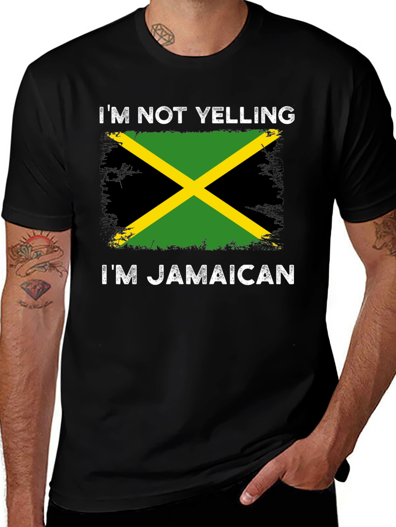 Jamaican Pride T-Shirt - "I'm Not Yelling" Tee