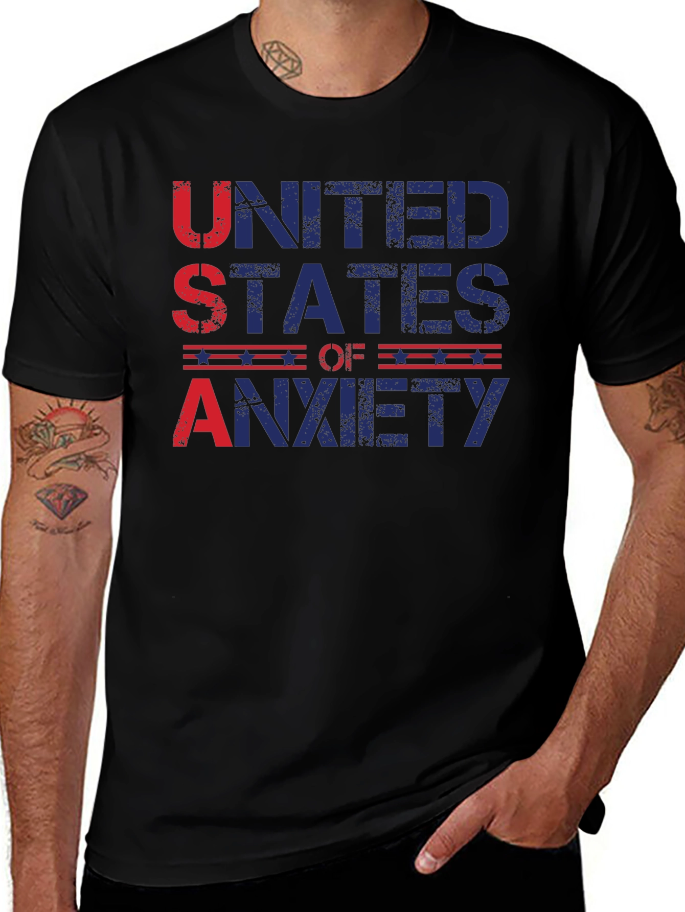 Variant 17 of USA Anxiety T-Shirt