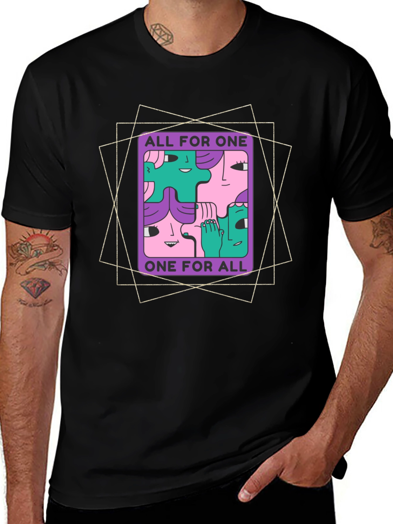 Variant 15 of All For One Graphic T-Shirt