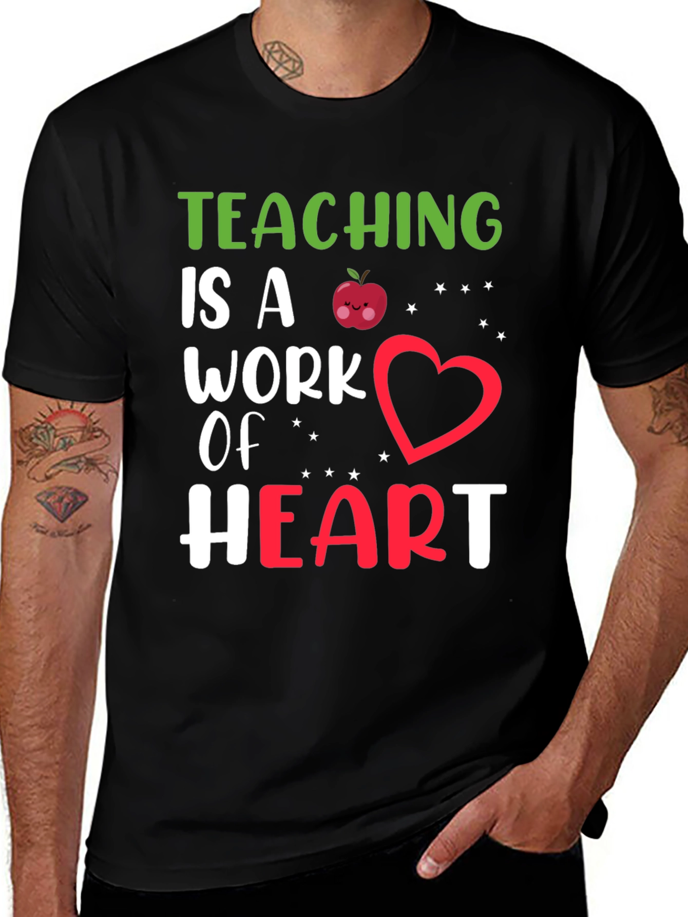 Variant 29 of Teaching is a Work of Heart Graphic Tee
