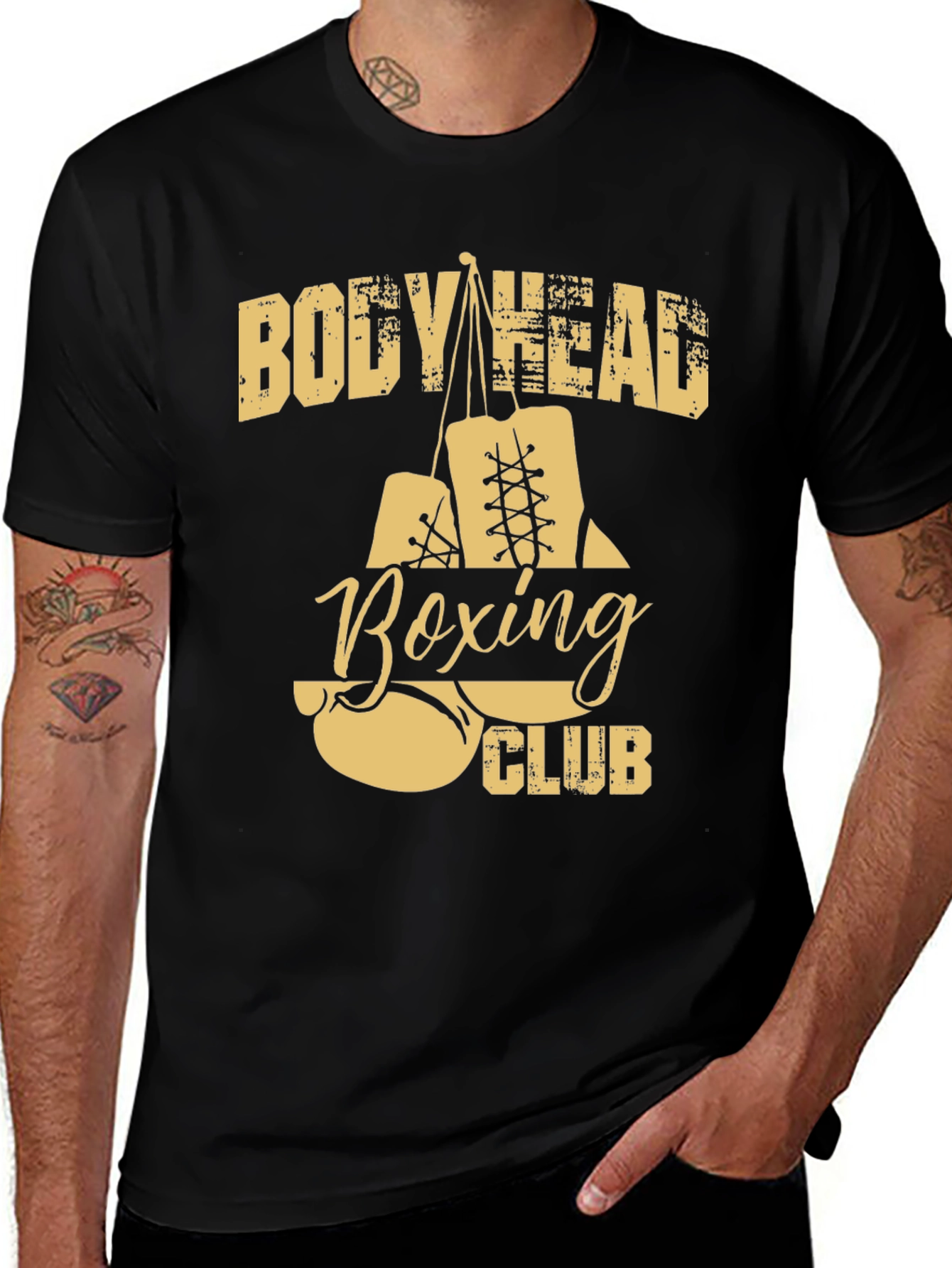 Variant 14 of Body Head Boxing Club Black Graphic Tee