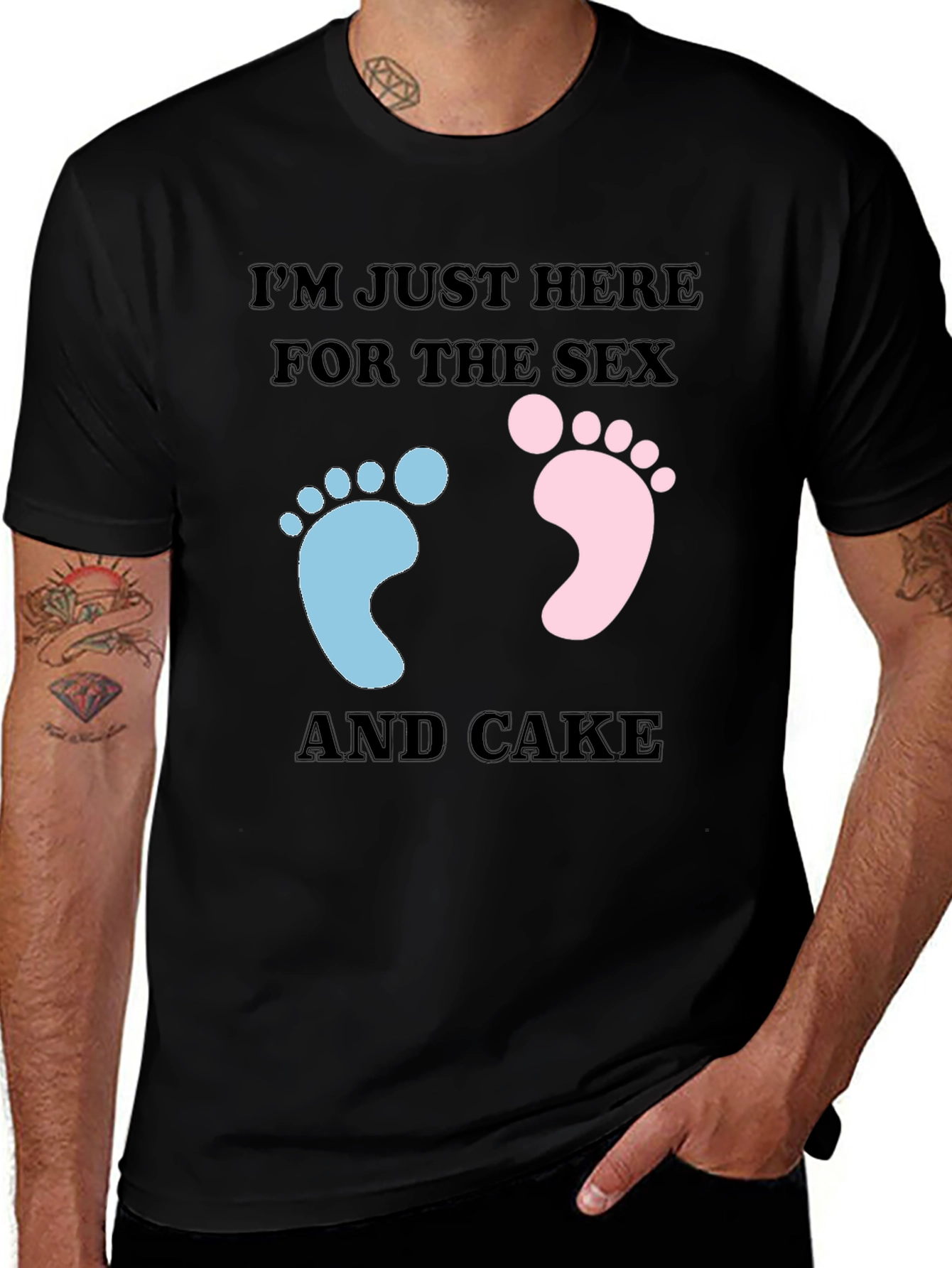 Variant 20 of Funny Gender Reveal T-Shirt: Sex & Cake