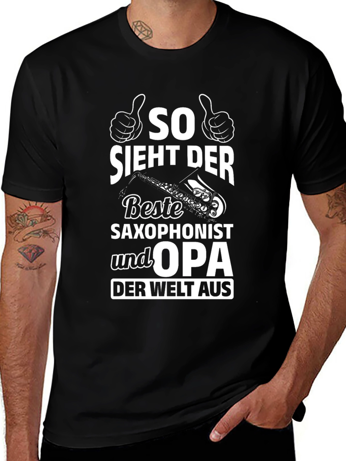 Saxophonist Opa T-Shirt - Best Grandfather Ever!