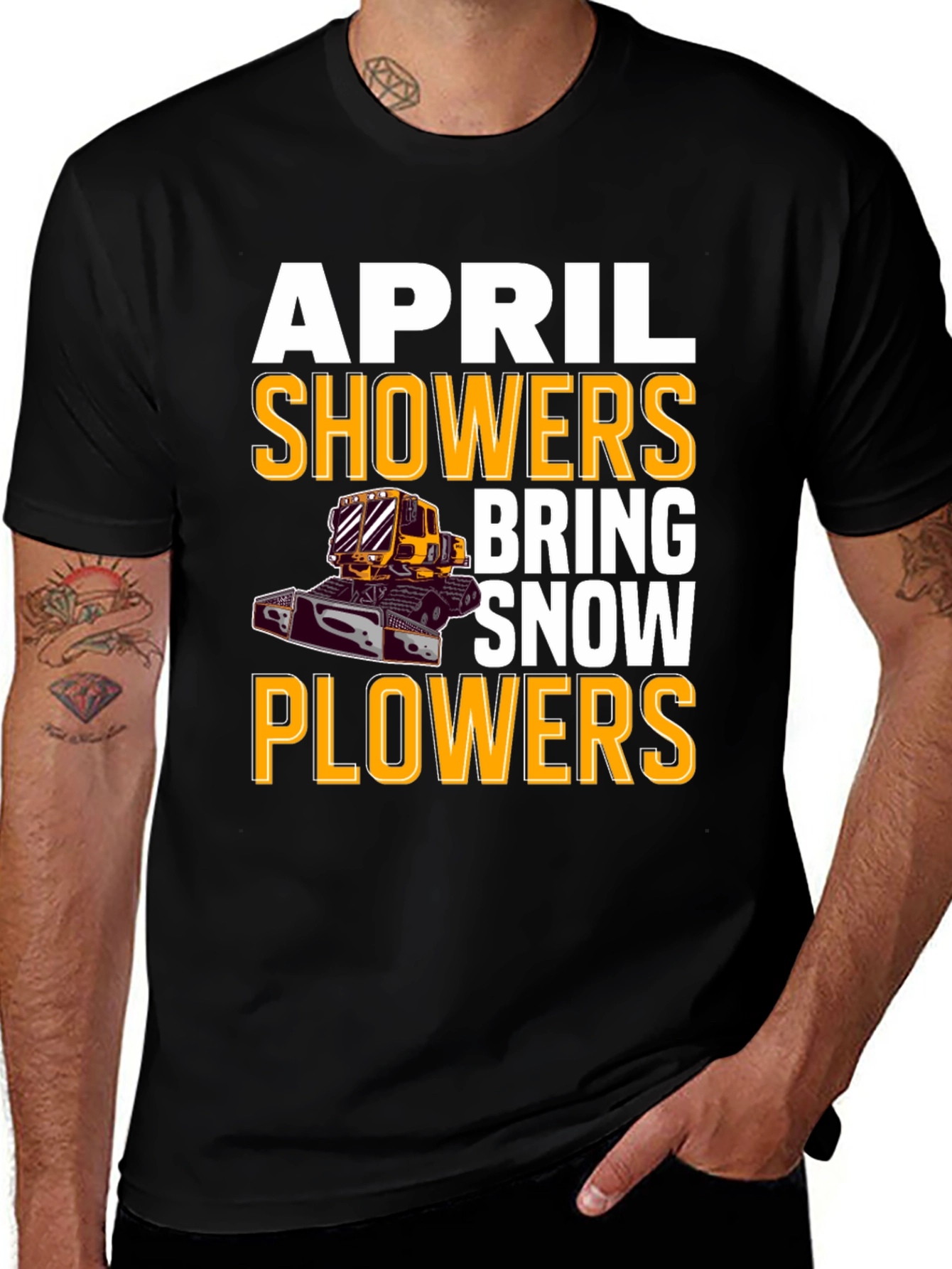 Variant 16 of Funny Snowplow T-Shirt