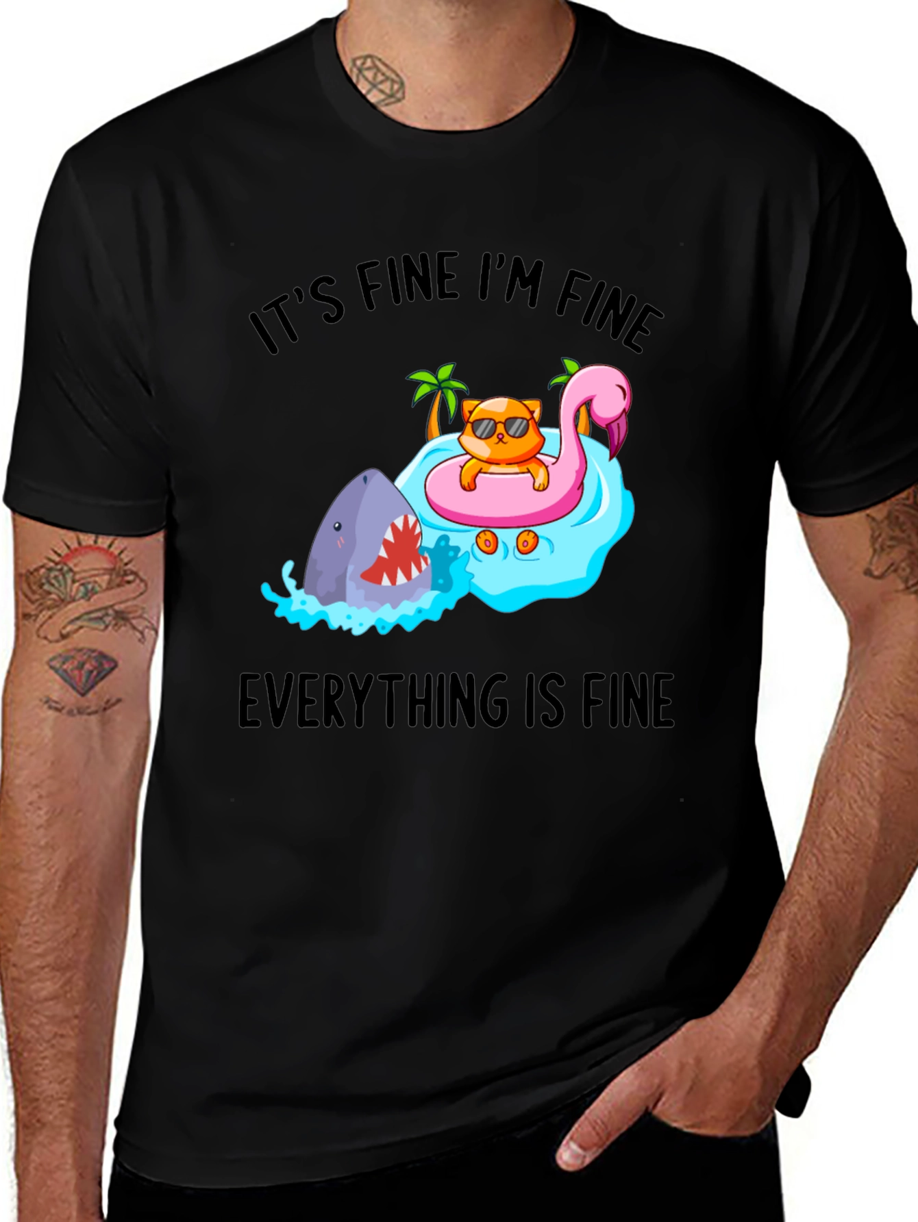 Variant 21 of It's Fine I'm Fine Everything is Fine T-Shirt