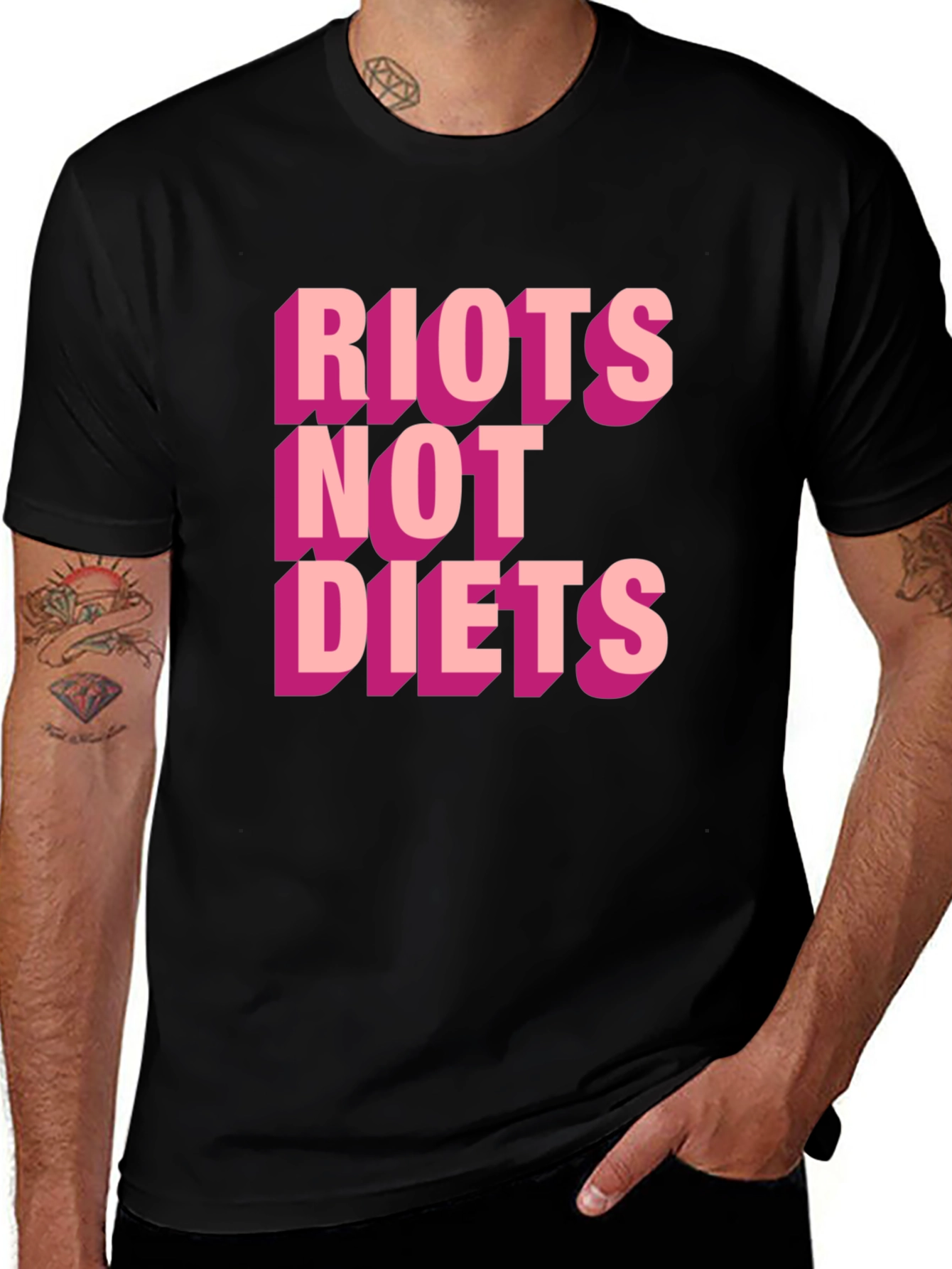 Variant 9 of Riots Not Diets Graphic Tee