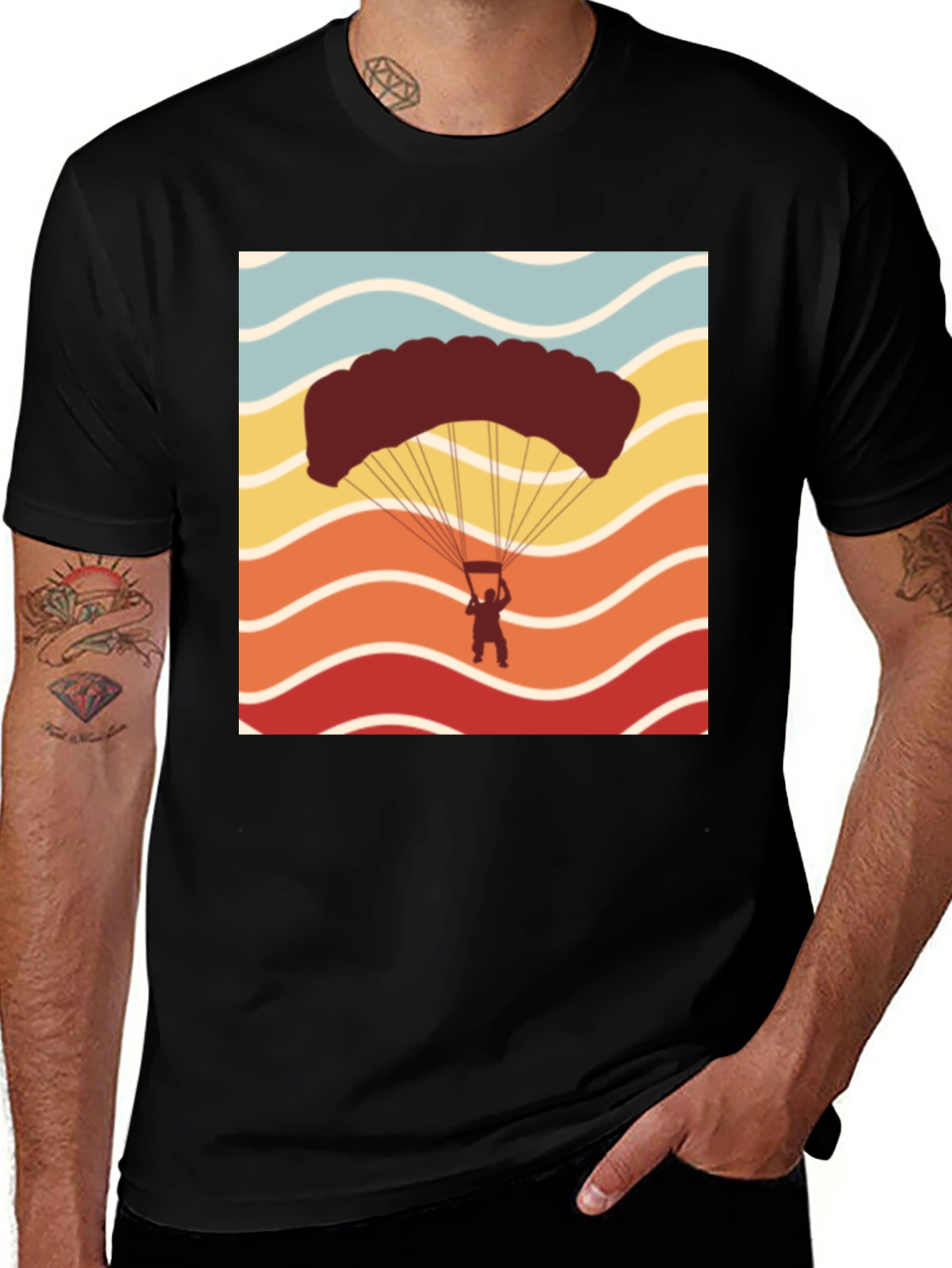 Variant 26 of Retro Skydiving T-Shirt - Adventure Seeker Tee