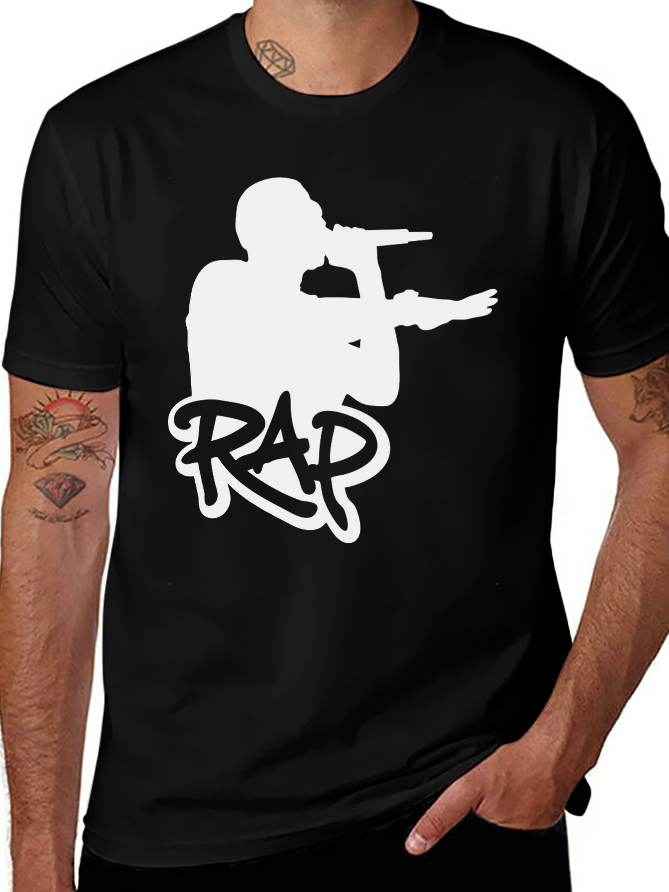 Variant 13 of Rap Tee: Urban Style Graphic T-Shirt