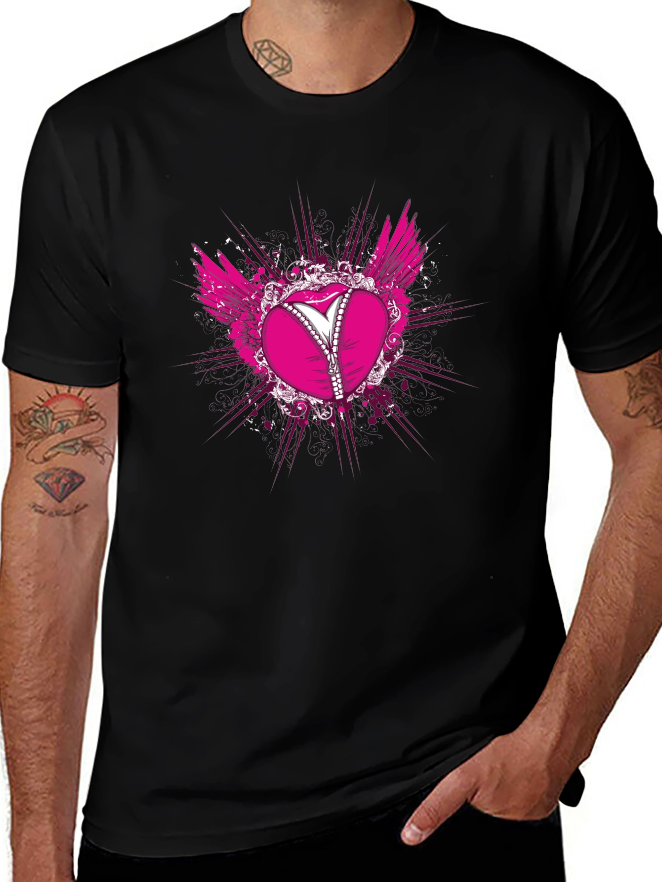 Variant 22 of Heart Wings Corset T-Shirt - Unique Fashion