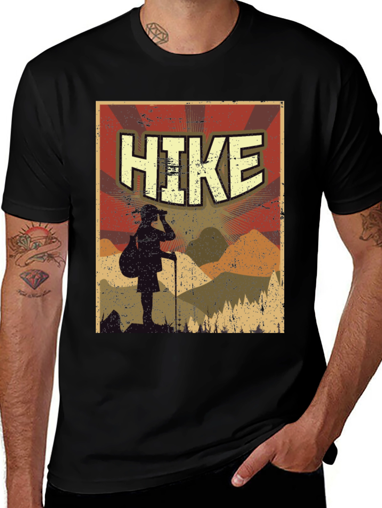 Variant 15 of Hike Graphic Tee - Nature Adventure Shirt