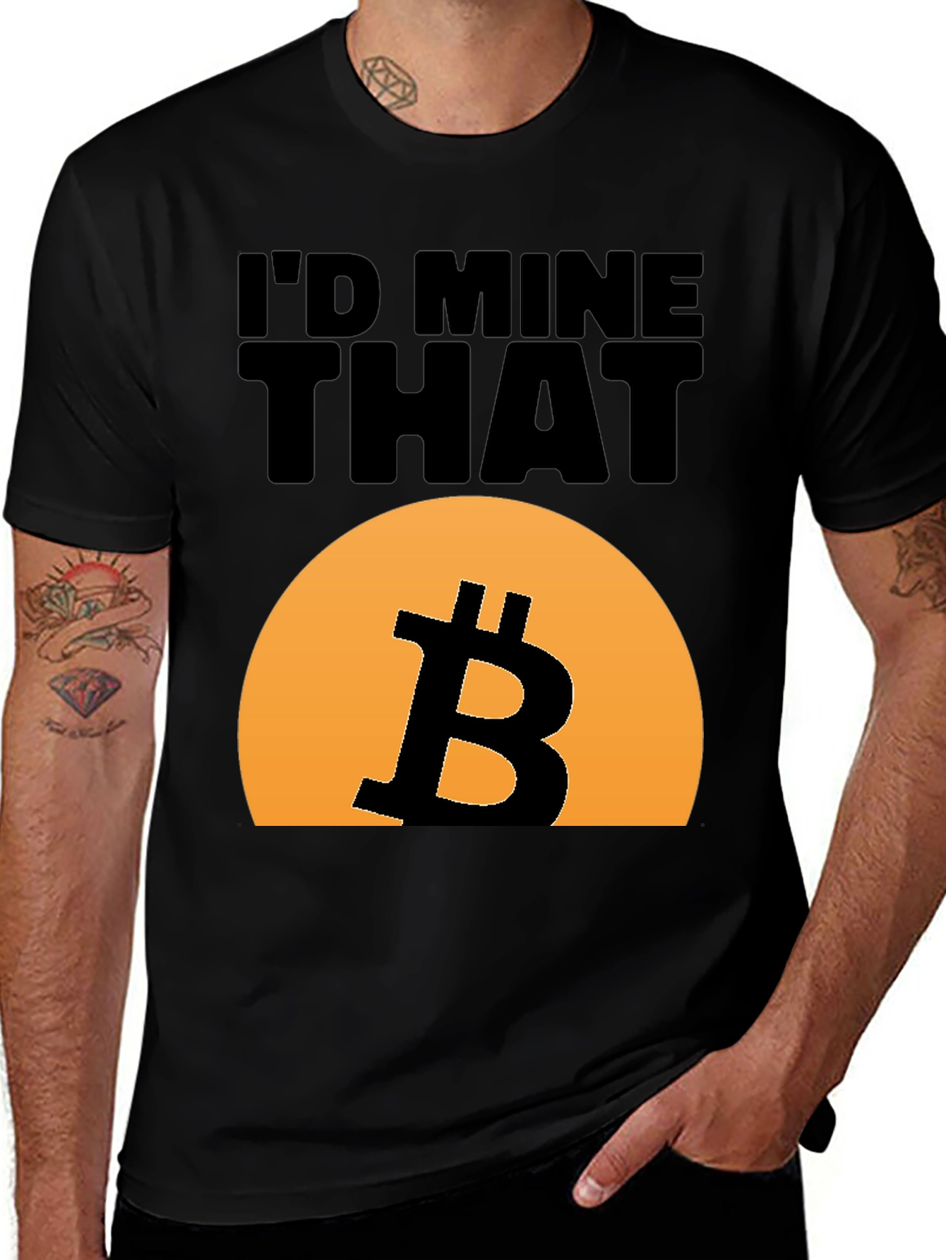 Variant 26 of I'd Mine That Bitcoin T-Shirt