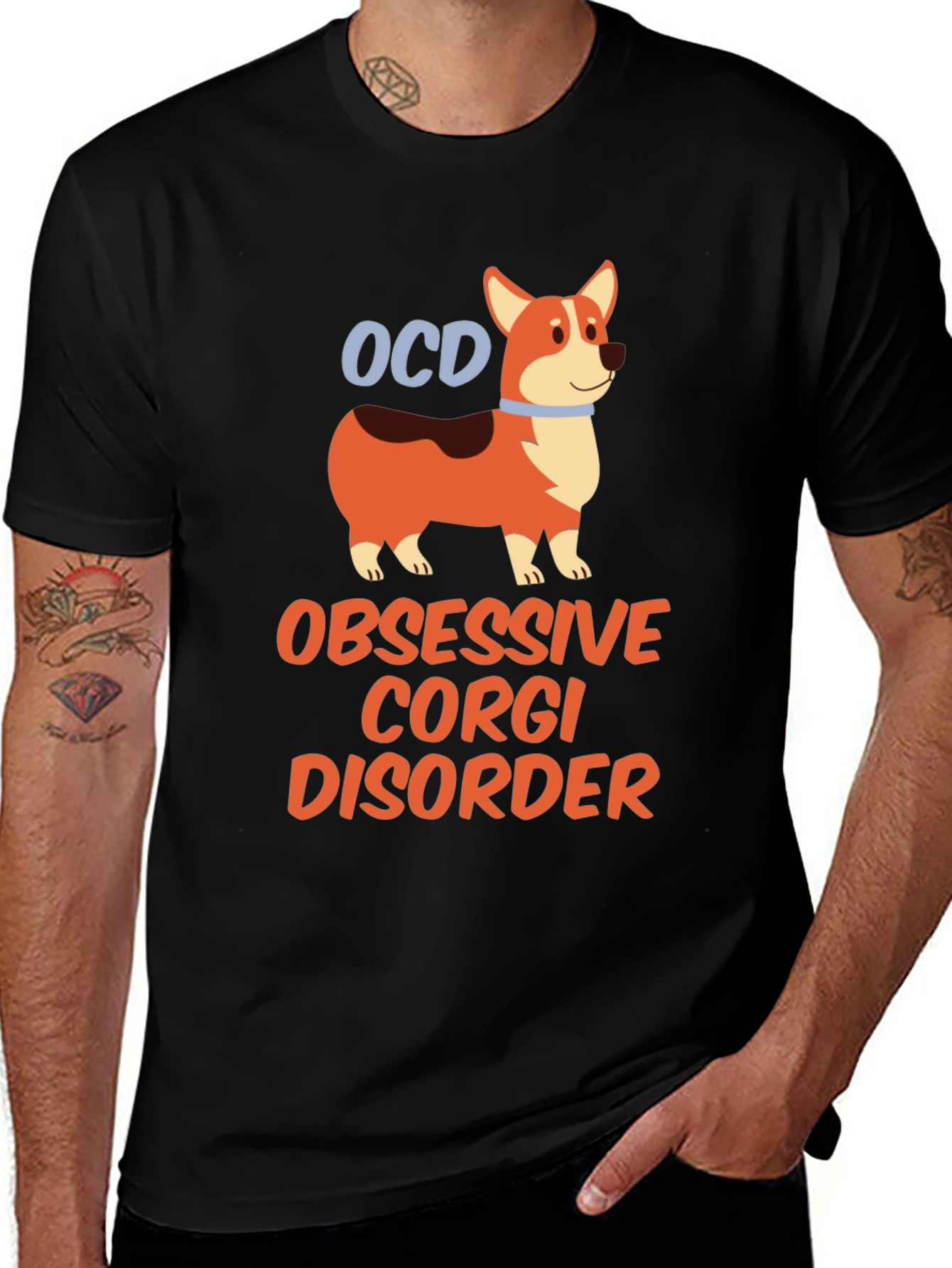 Variant 12 of OCD Obsessive Corgi Disorder Graphic Tee