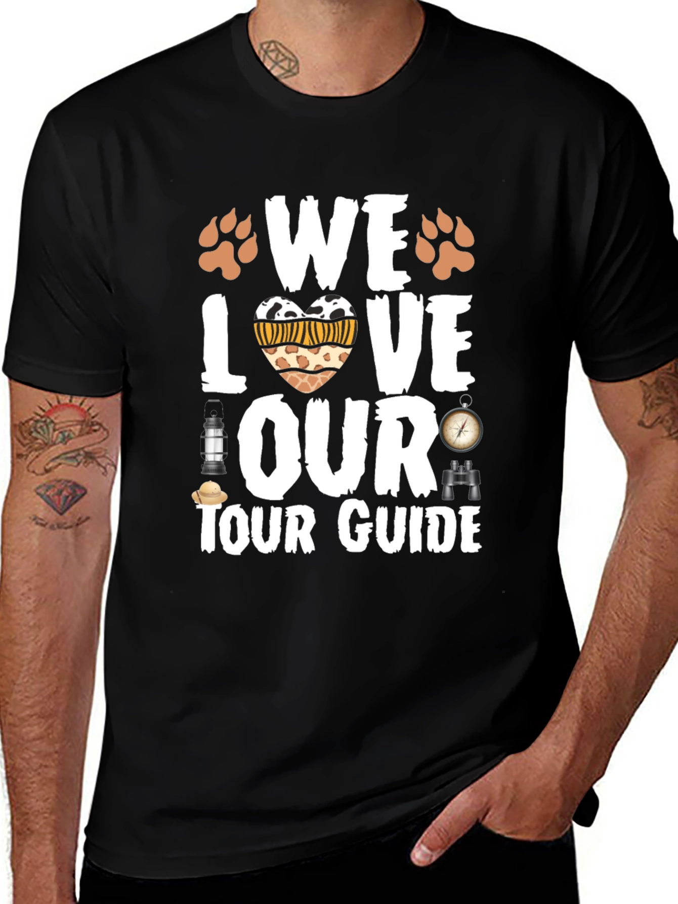 Variant 17 of Safari Tour Guide Love Graphic Tee