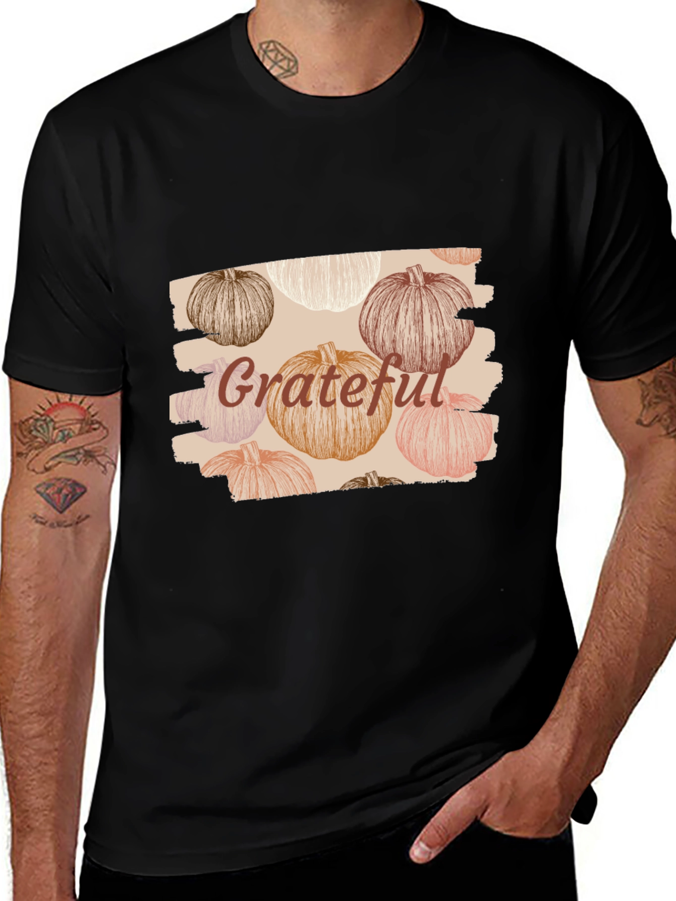 Grateful Pumpkin Patch Graphic Tee
