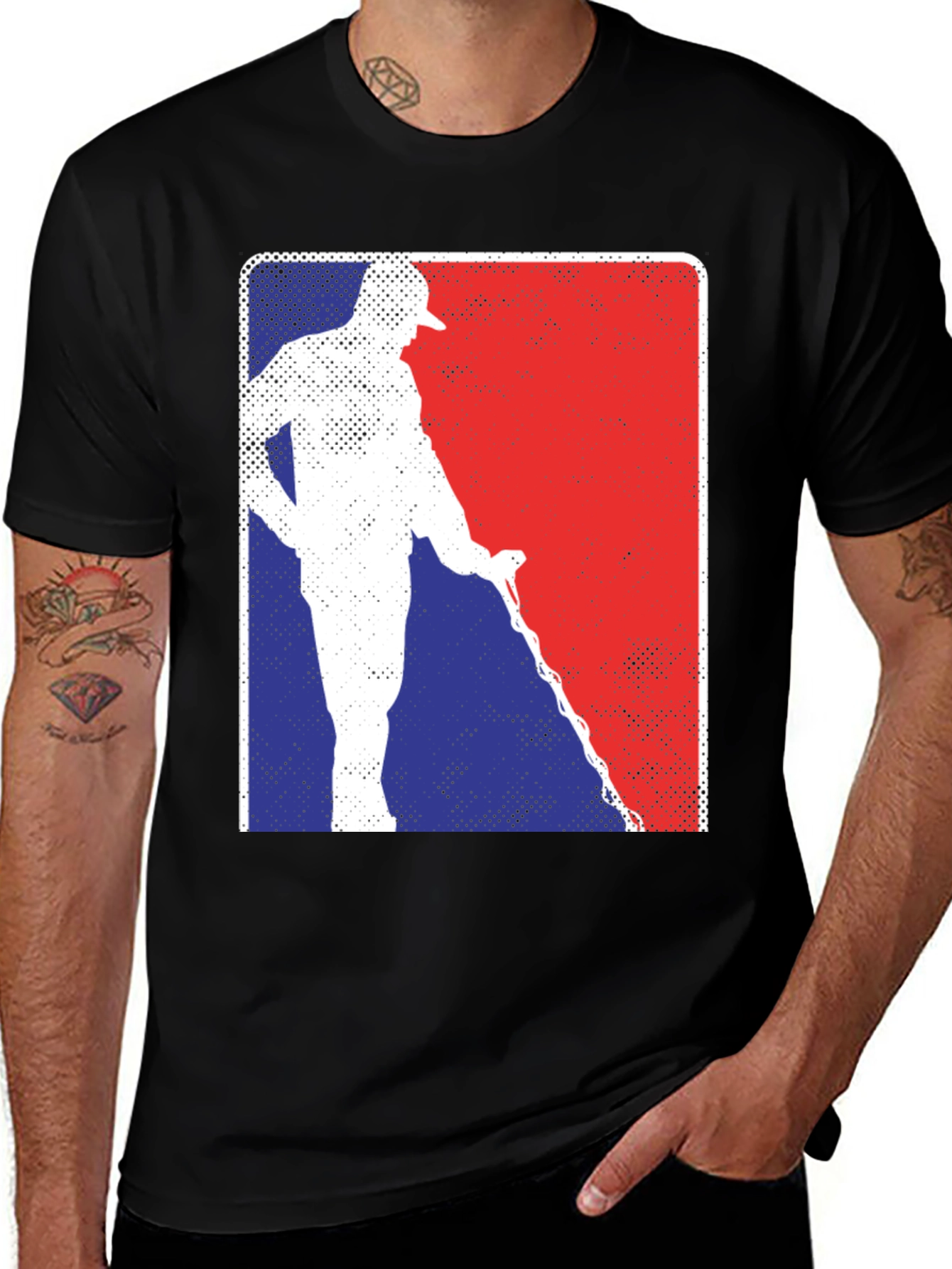 Variant 6 of Vintage Golfer Graphic Tee - Classic Style
