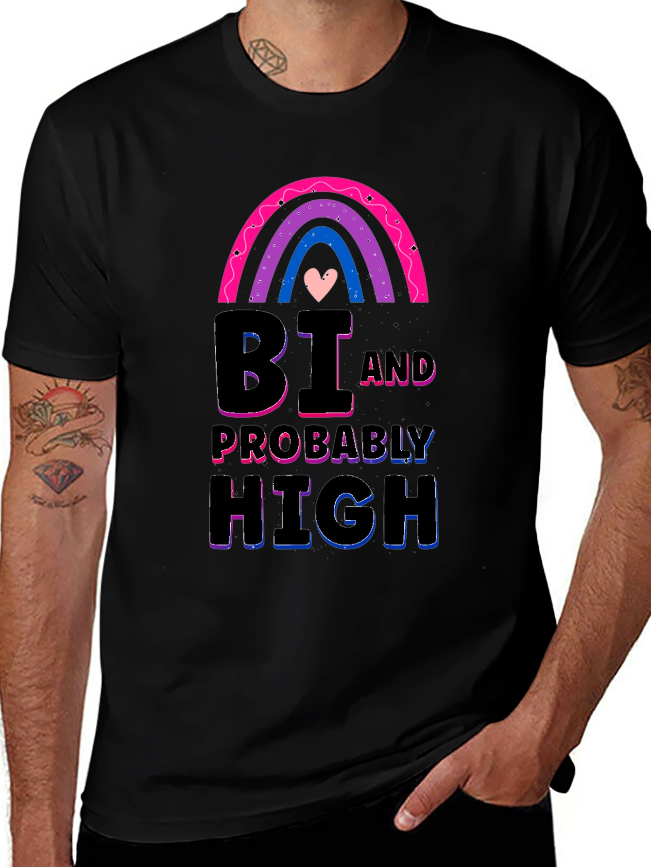 Variant 12 of Bi and Probably High Graphic T-Shirt