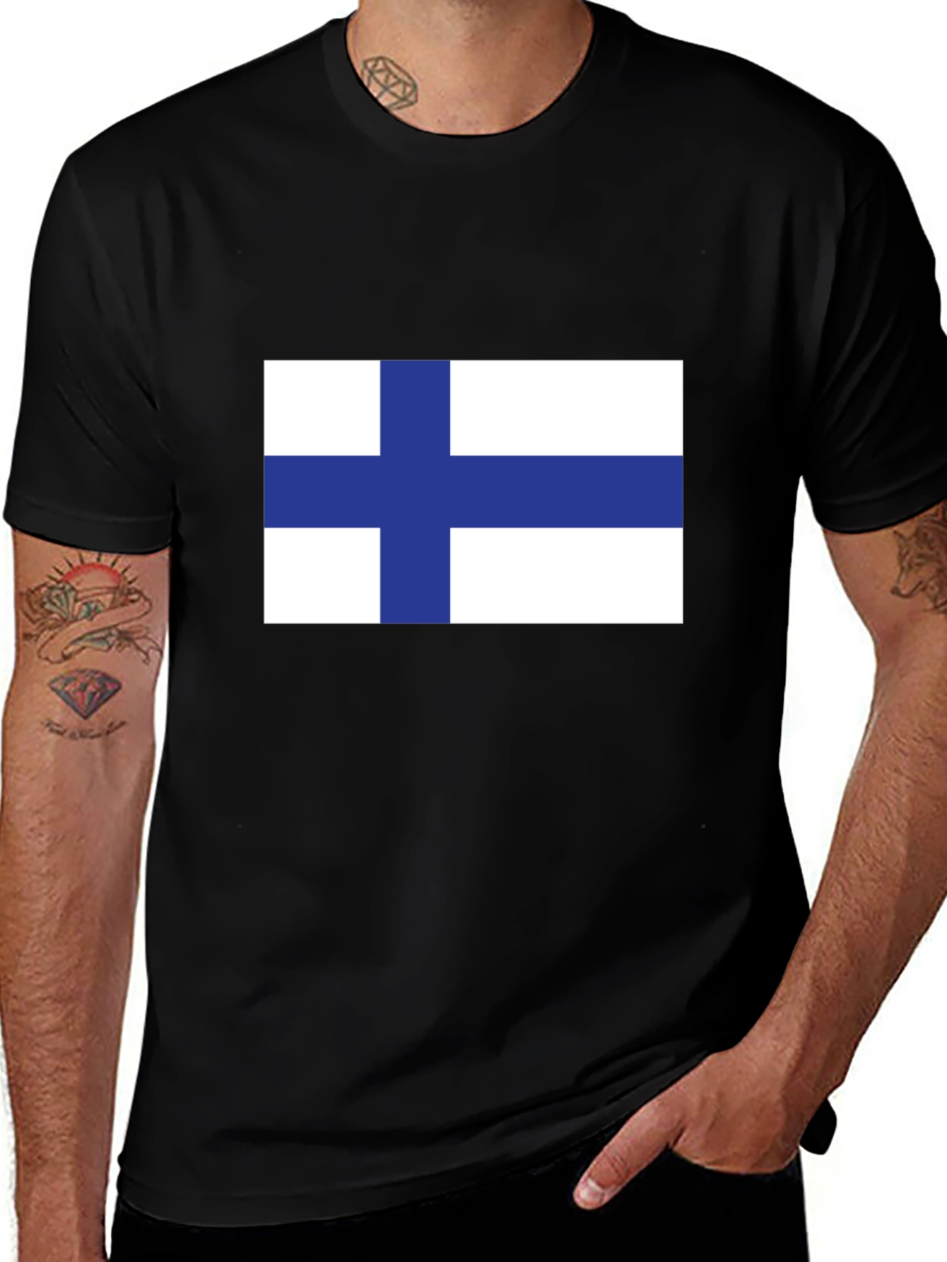 Finland Flag Graphic T-Shirt - Patriotic Pride