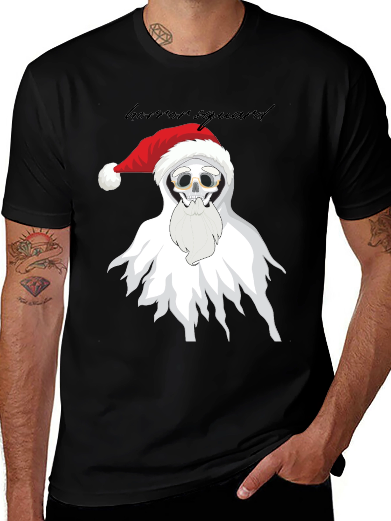 Variant 5 of Horror Squad Santa Skeleton T-Shirt