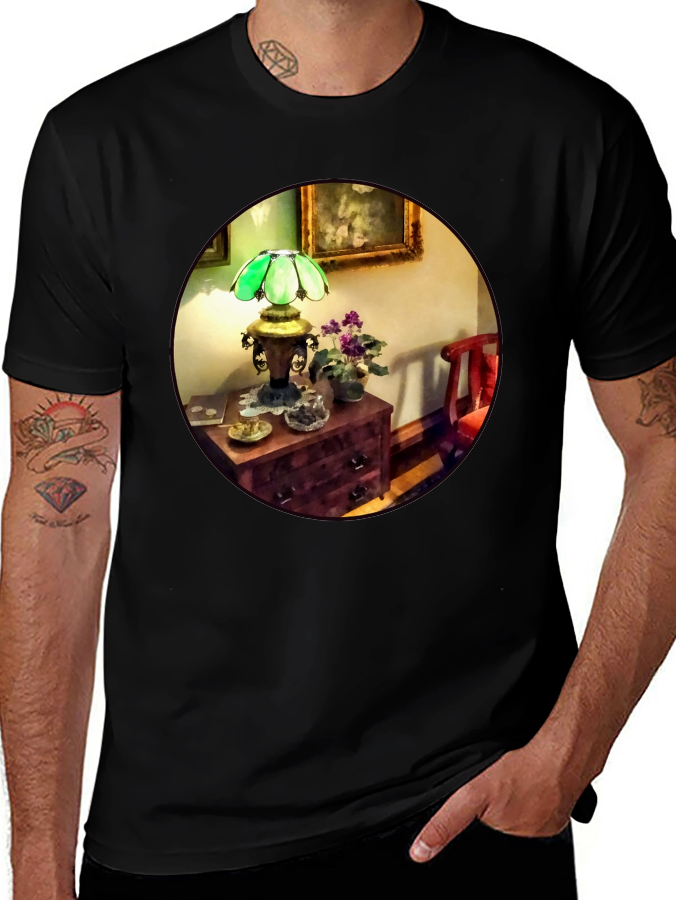 Variant 28 of Vintage Green Lamp T-Shirt