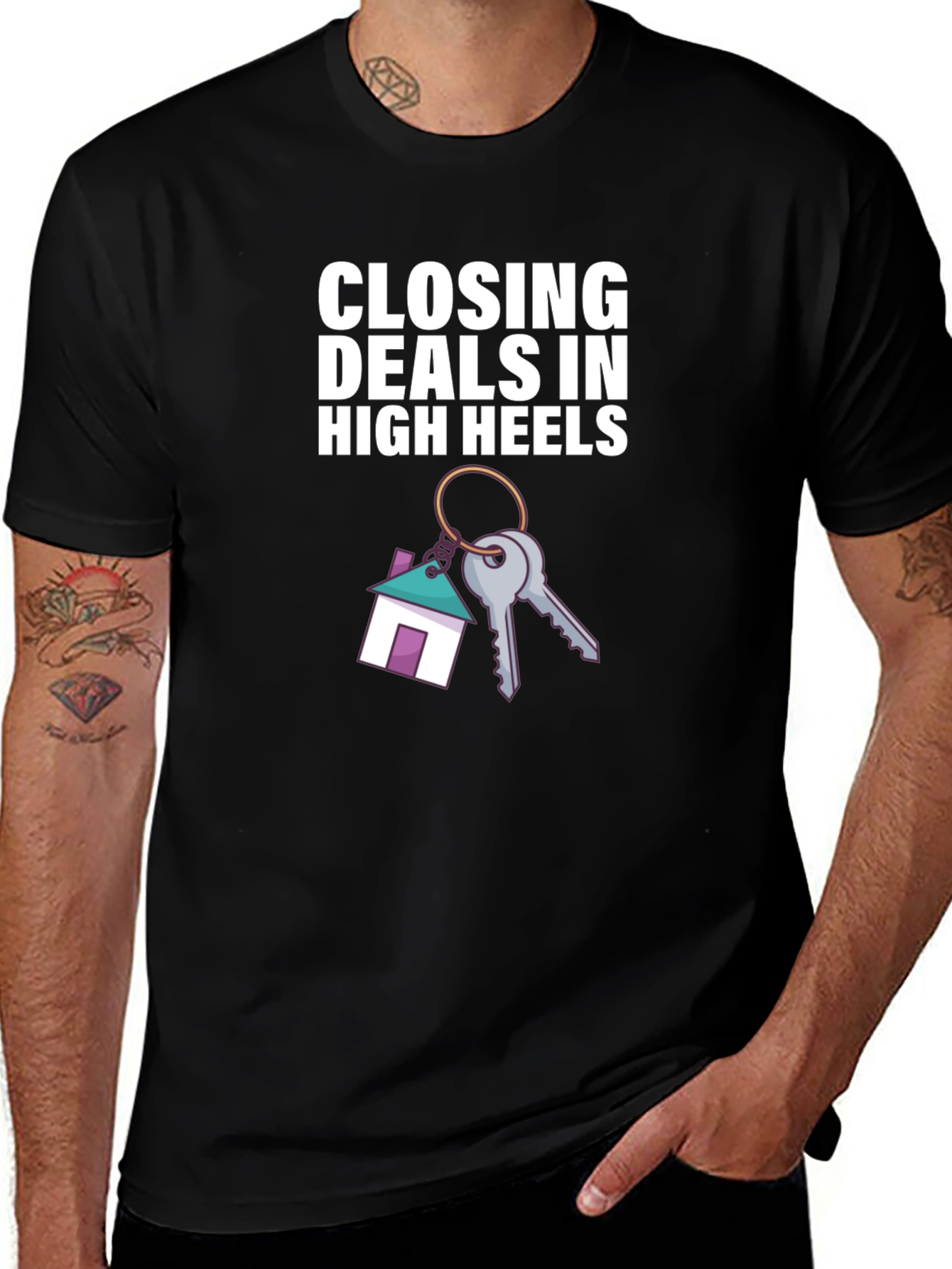 Closing Deals T-Shirt - High Heels Realtor Tee