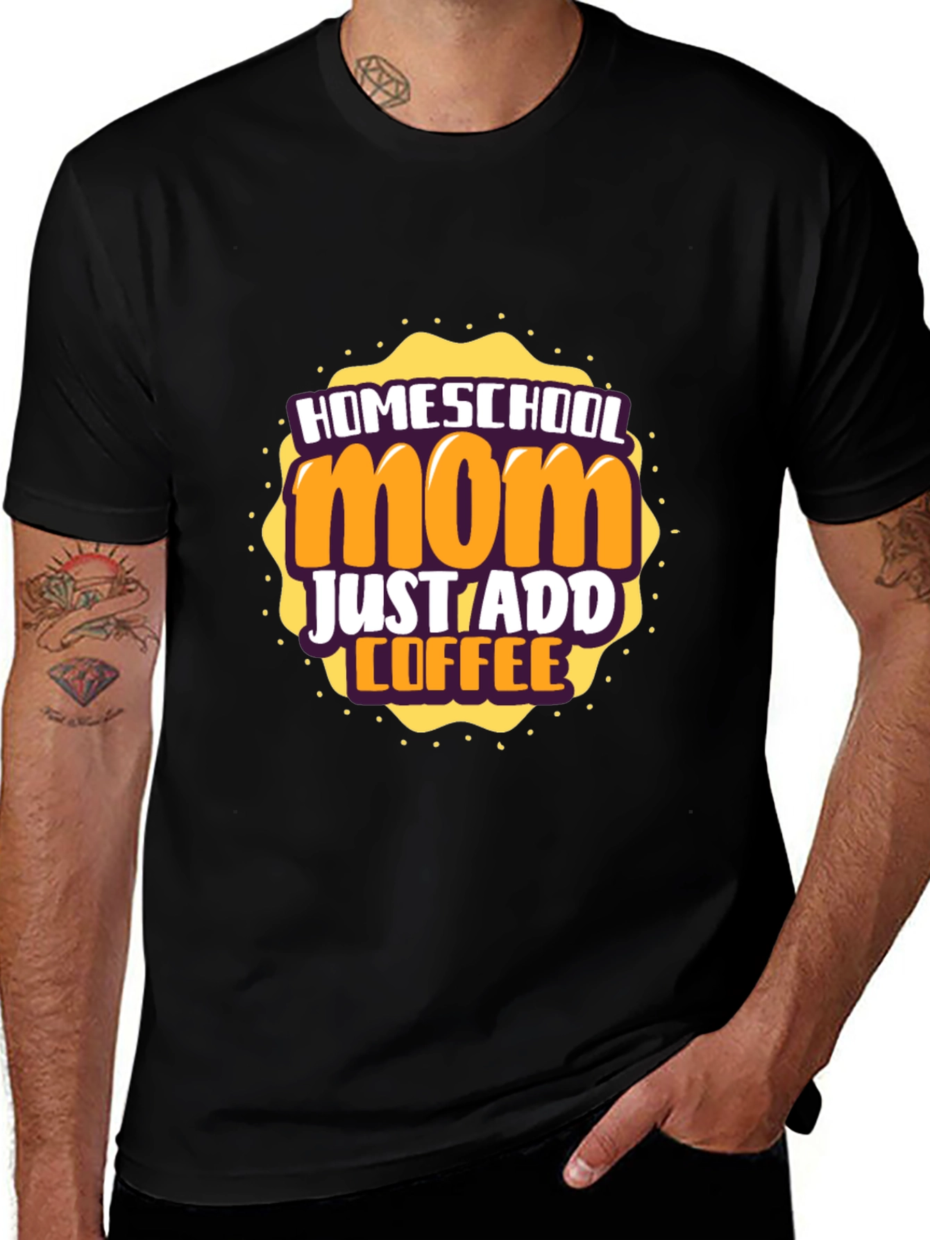 Variant 15 of Homeschool Mom Coffee T-Shirt